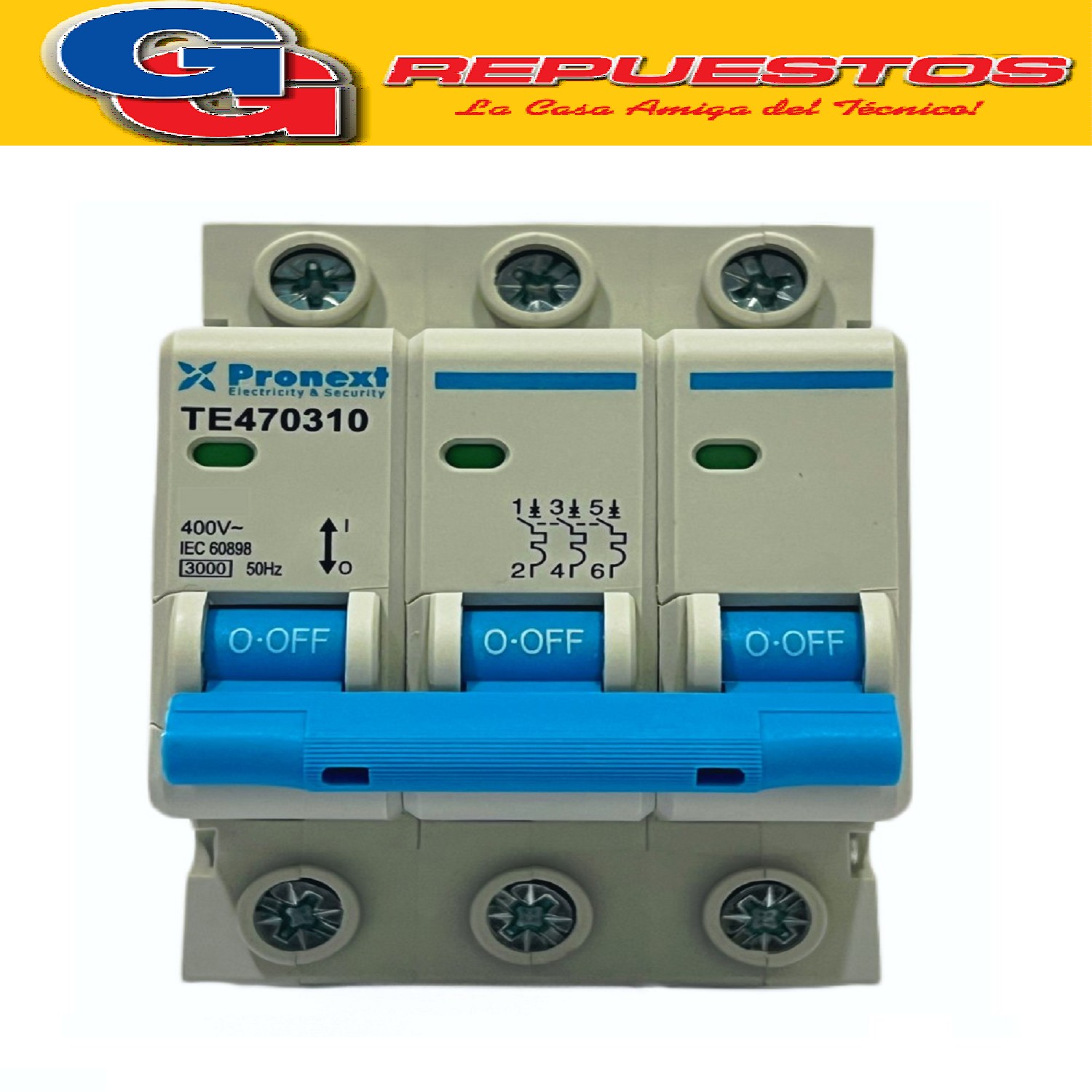 LLAVE TERMICA 3 X 32A TRIPOLAR 32A