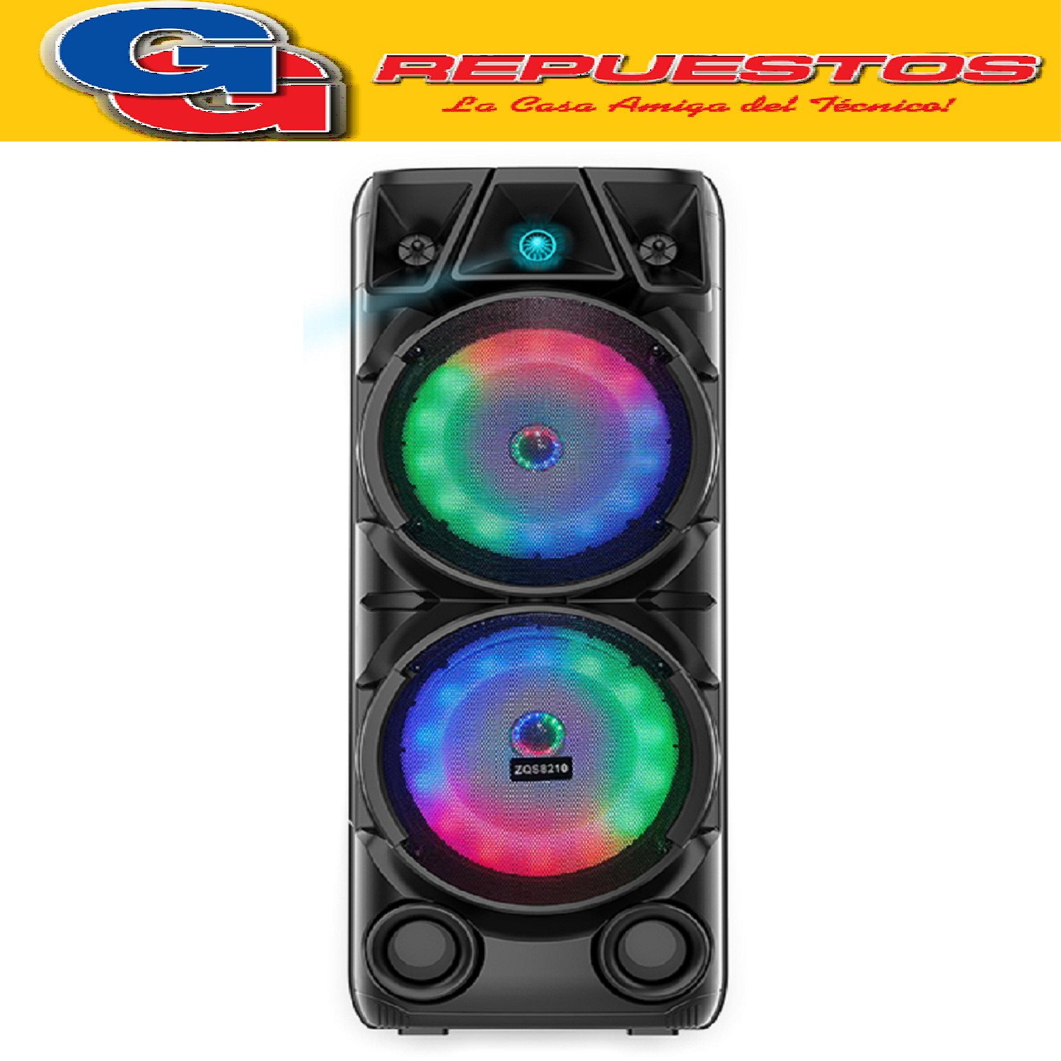 PARLANTE BAFLE 2X8 CON BLUETHOOT, ALTA VOZ INALAMBRICO,
 LE D DE 8 PULGADAS Y 40W CON MICROFONO PARA FIESTAS, KARAOKE Y EVENTOS.
