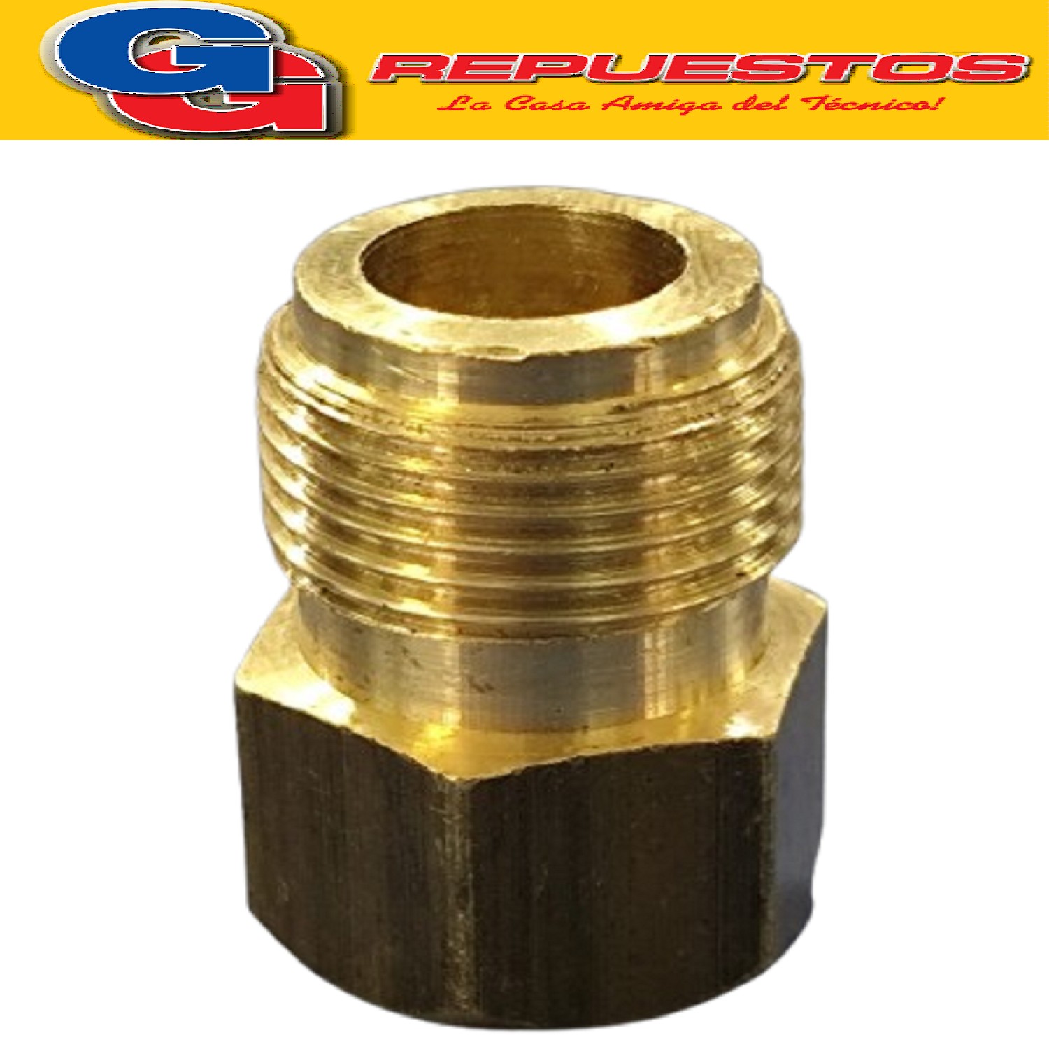 ADAPATADOR GARRAFITA REDUCCION 3/8 A 1/4 ROSCA IZQUIERDA