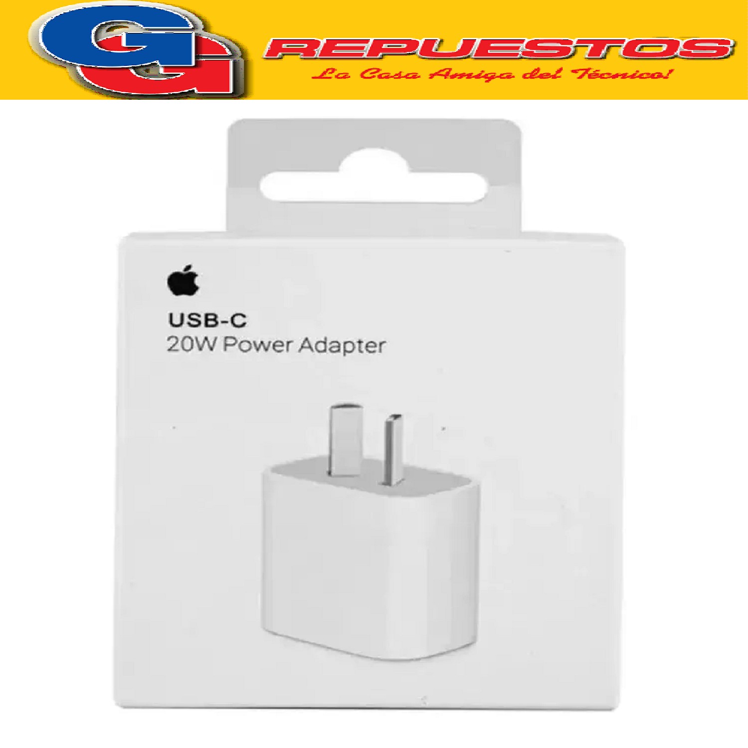 CARGADOR RAPIDO TIPO C DE 20W