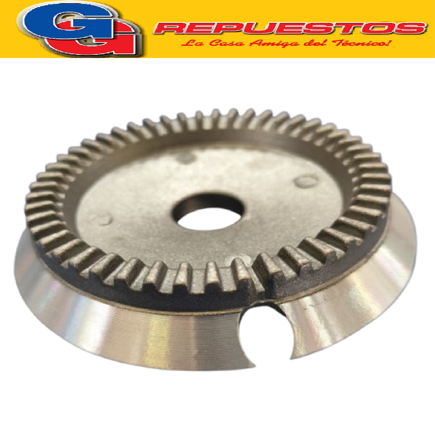 QUEMADOR DE FUNDICION DE ALUMINIO BASE INDUSTRIAL POLLERA BA JA AGUJERO P TERMOCUPLA DIAMETRO 7,5 CM