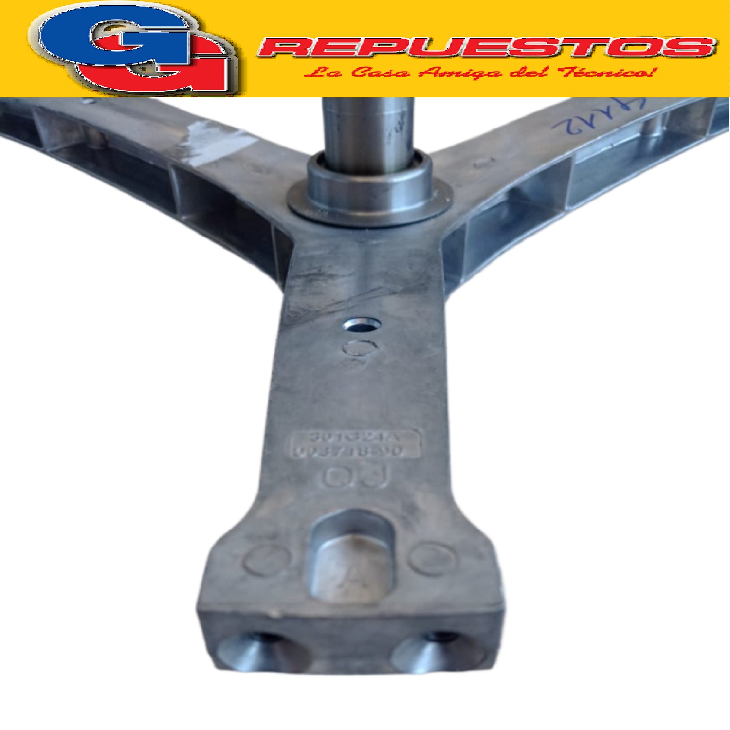 EJE SOPORTE TAMBOR LAVARROPAS PARA BGH -SANYO -PHILCO 9KG Y  PUNTA CHATA GRANDE C/RULE 6206-6207 FIJACION DOBLE
LATERA ORIGINAL) LAVARROPAS BWFI9S18. NOTA MEDIDAS: PERNO 140mm DE PUNTA CHATA: 20x24mm DIAMETRO 35/30mm RULEMAN / CASQUILLO DIAMETRO 50mm. 
301G24A003718 (BGH) SOPORTE 301G24A003718 BGH - SOPORTE BGH 9KG 301G24A003718(9)