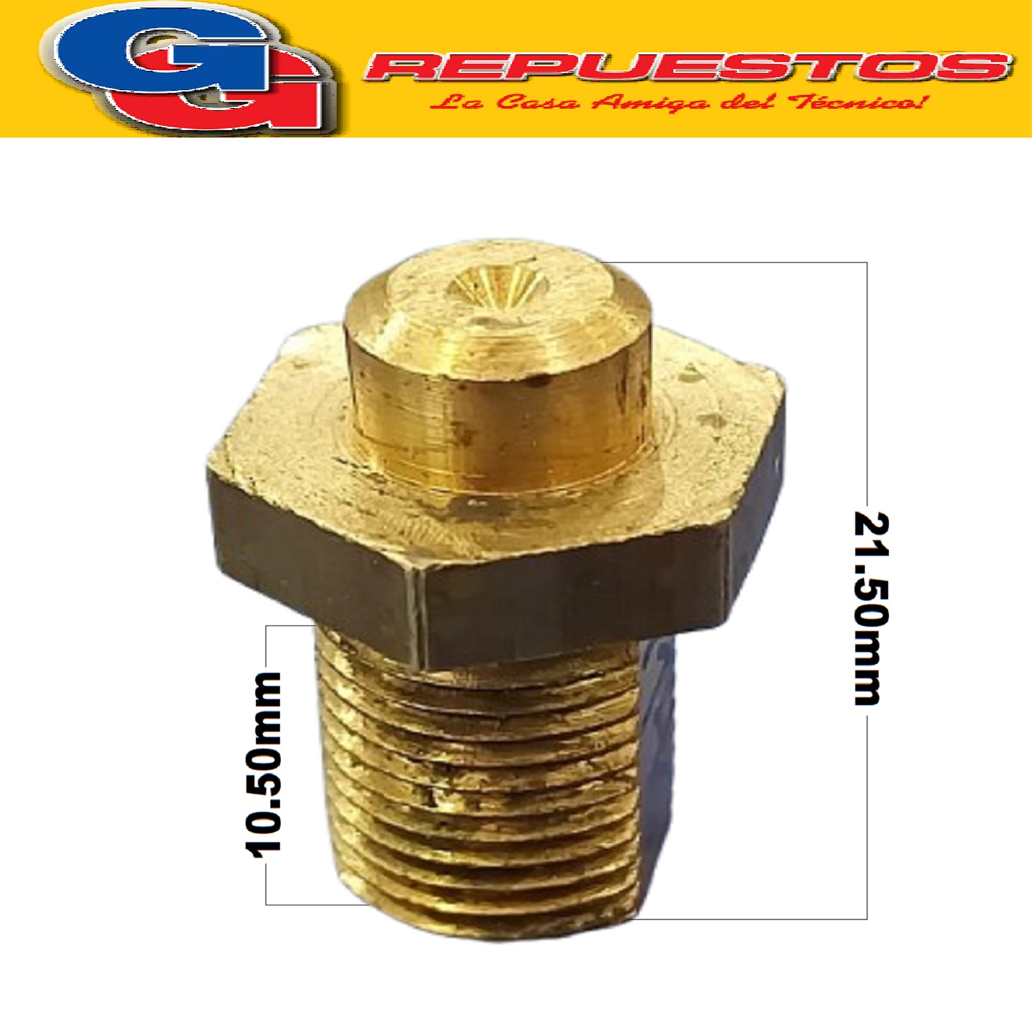 INYECTOR SANSUR QUEMADOR ROSCA 1/8 FRESADA 050 mm
