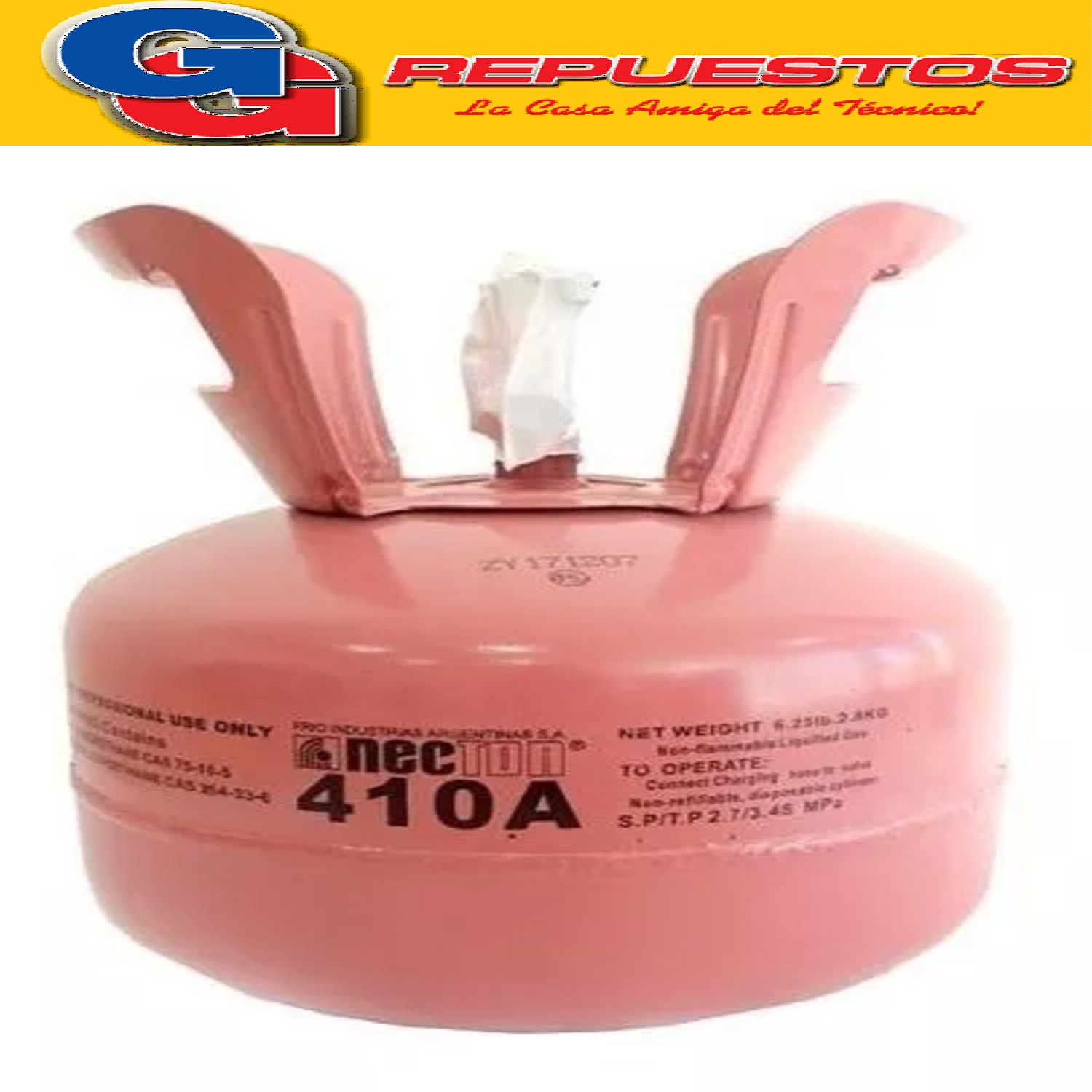 GARRAFA GAS R410 2.80 KG NECTON