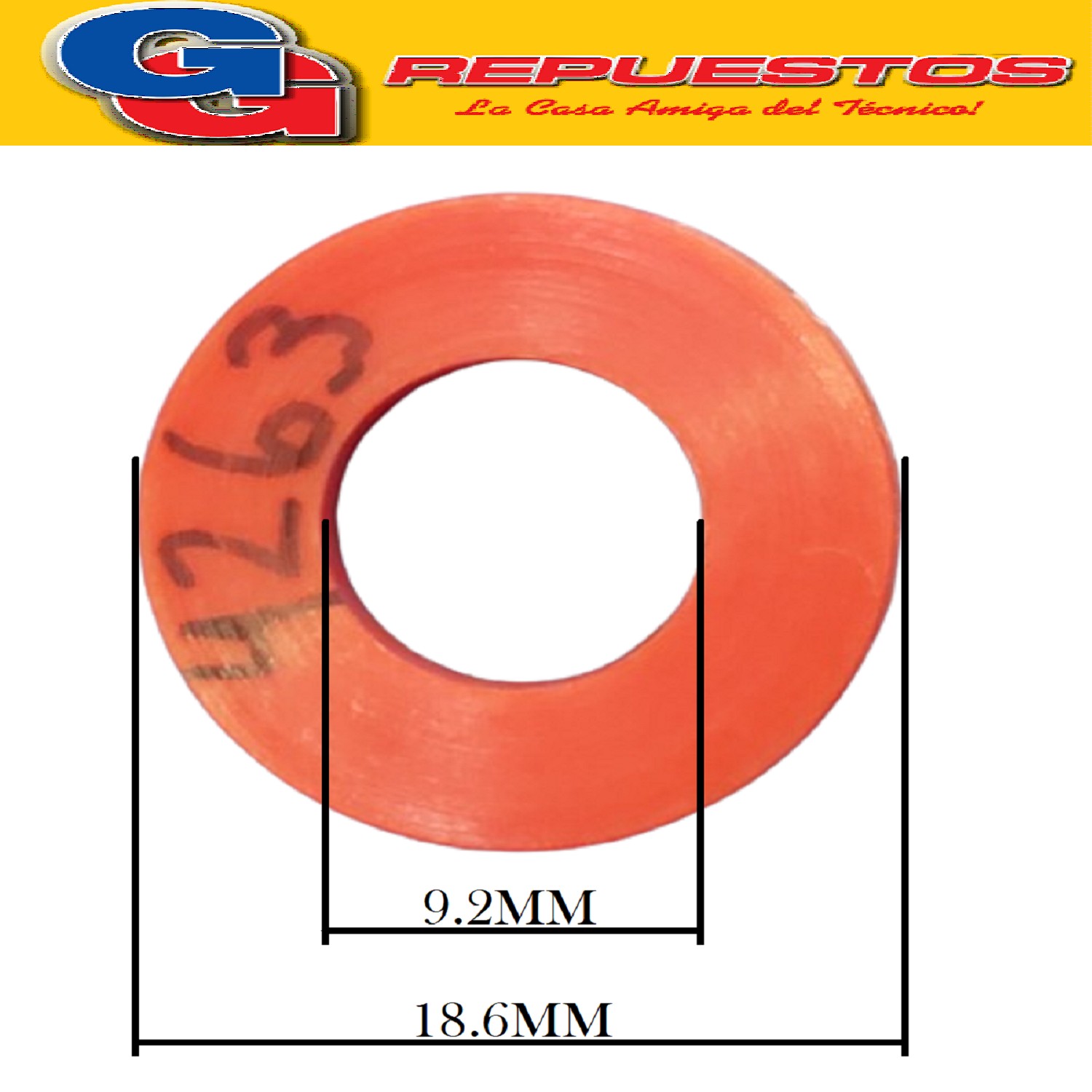 ARANDELA DE NYLON PARA TUBO DE ACETILENO