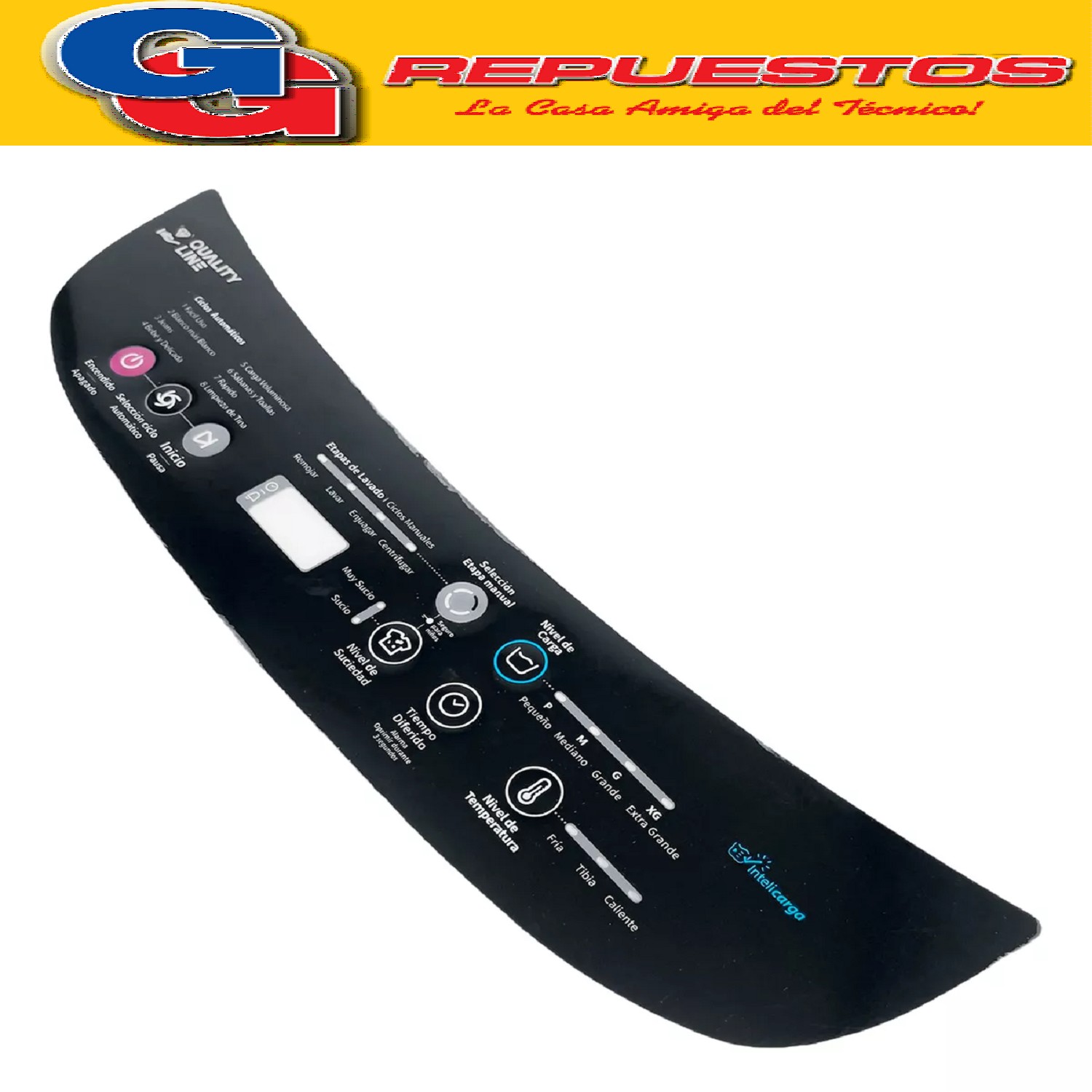 SERIGRAFIA PARA LAVARROPAS WHIRLPOOL WWI13AB/AS CARGA SUPERI OR 9KG W10637004 (WHIRLPOOL) Pos18 PANEL DECORATIVO IMP GOOD WHIRLPOOL (1) QUALITY LINE SEQ1010 LARGO 46 Y 44CM APROXIMADAMENTE
