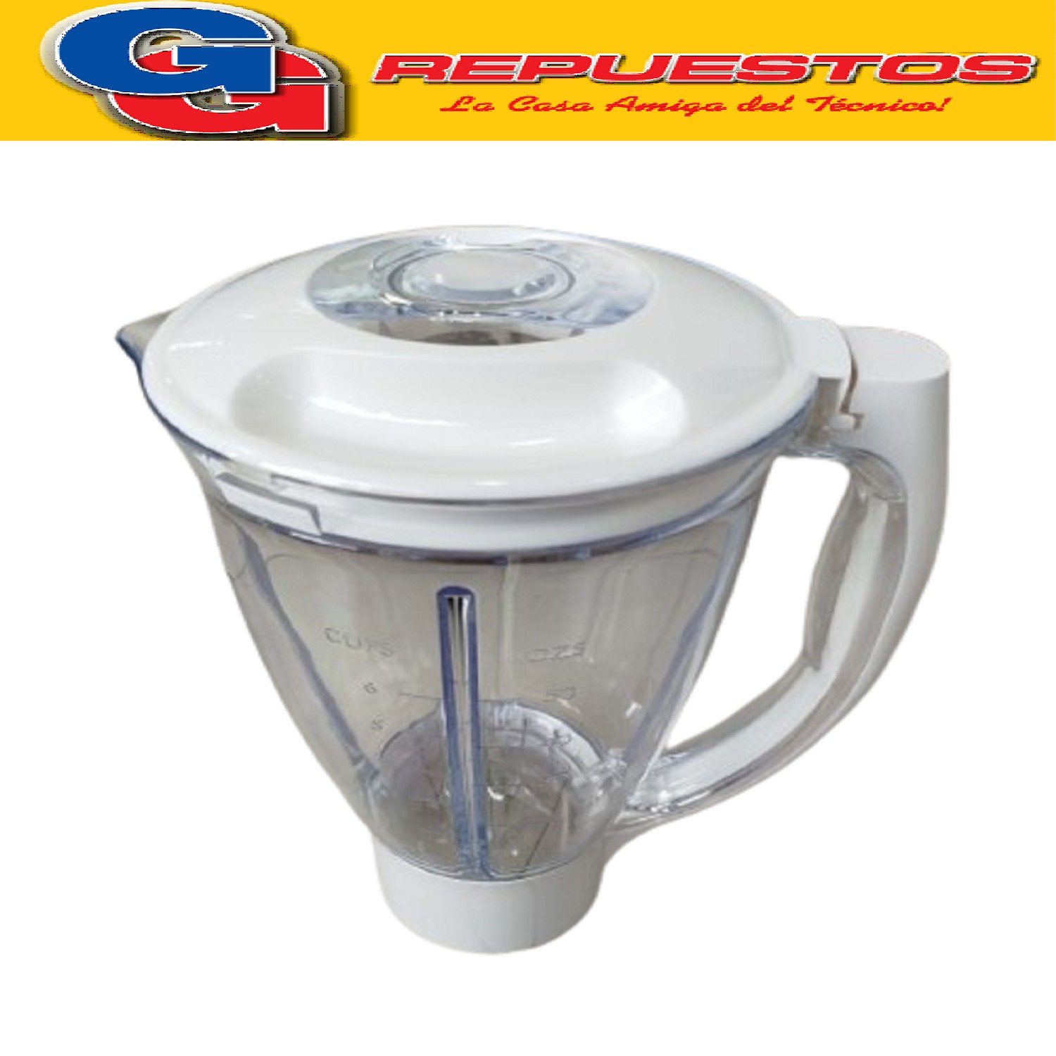 VASO LICUADORA PARA MOULINEX OVATIO 3 CON TAPA, CUCHILLA Y  CARDAN 2 LITROS