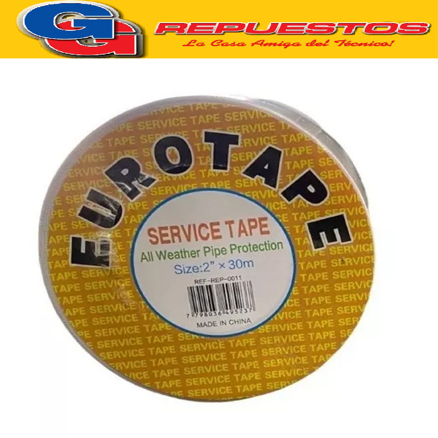 CINTA PLASTICA BLANCA SIN ADHESIVO 50mm X 30m X 0.13mm