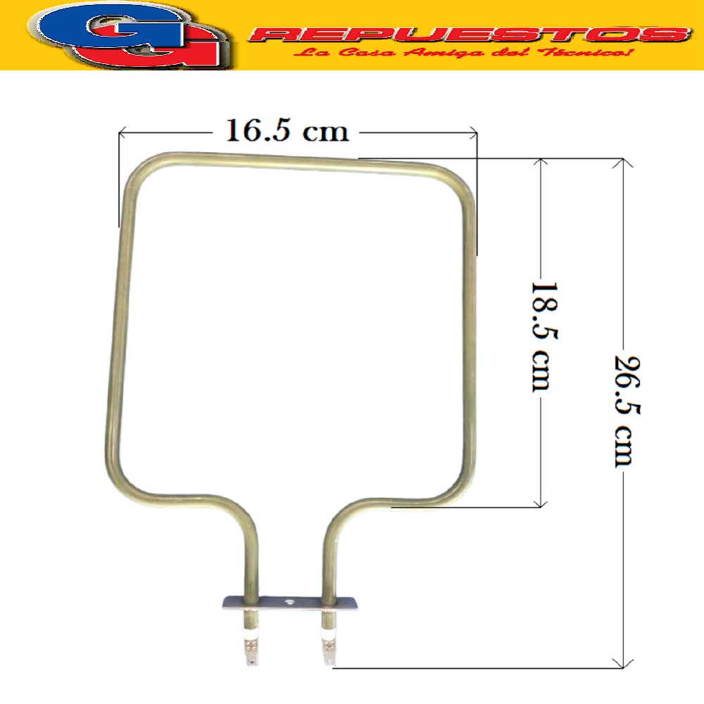 RESISTENCIA DE HORNO ELECTRICO CUADRADA 600W