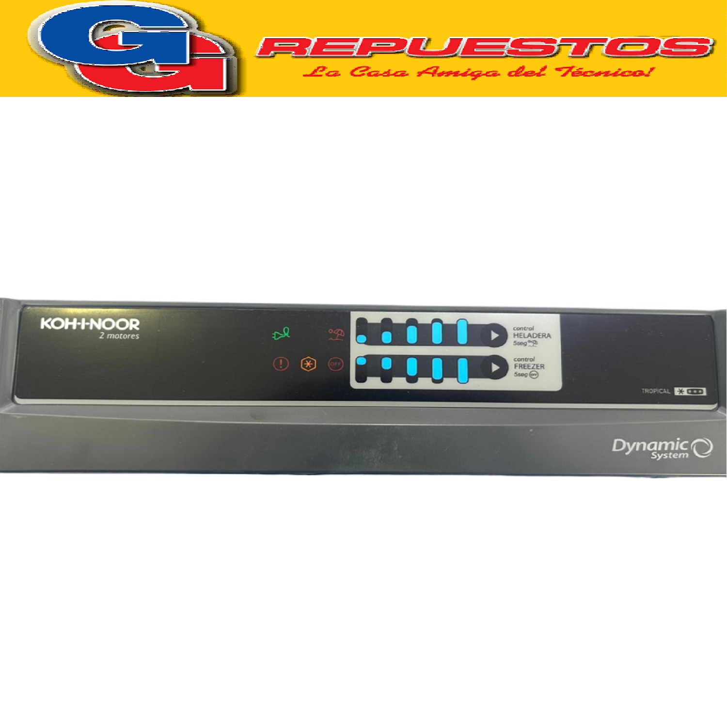 FRENTE + PLAQUETA PARA HELADERA CICLICA KOHINOOR KGB-4094/8  REFRIGERADOR/CONGENLADOR KGB4094/8 2 MOTORES 	 	
KGA-4094/8 REFR/CONG. KGA-4094/8 ACERO 2 MOTORES FRENTE PANEL DISPLAY MAS PLACA