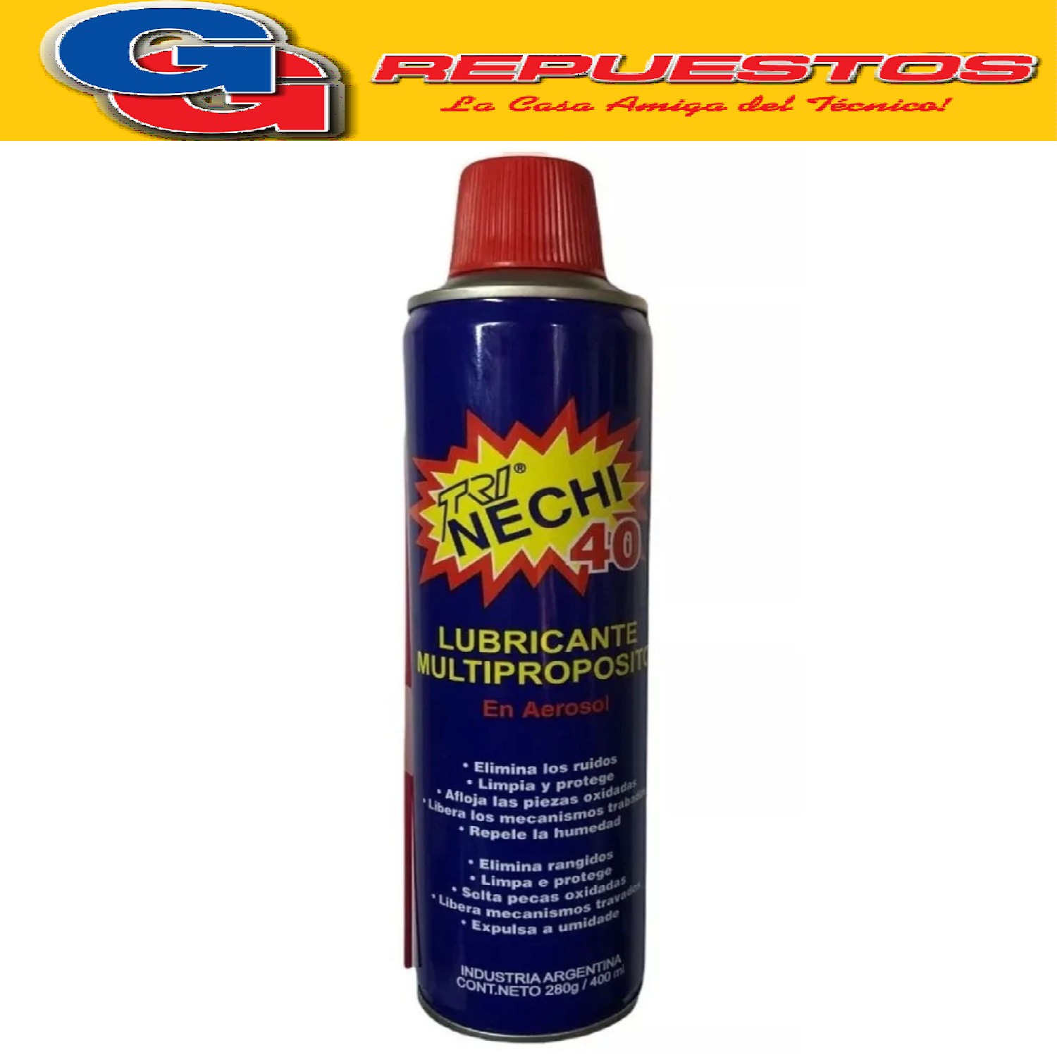 ACEITE MULTIUSO LUBRICANTE TRINECHI 40 400ml (FUFI - WD40) E N AEROSOL
