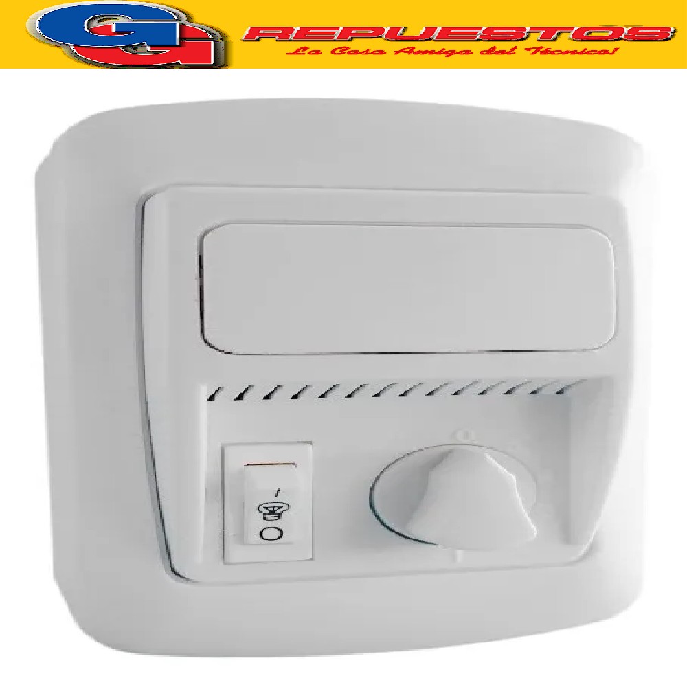 REGULADOR CAJA PARA VENTILADOR TECHO 5 VELOCIDADES CON LLAVE CAJA COMANDOS