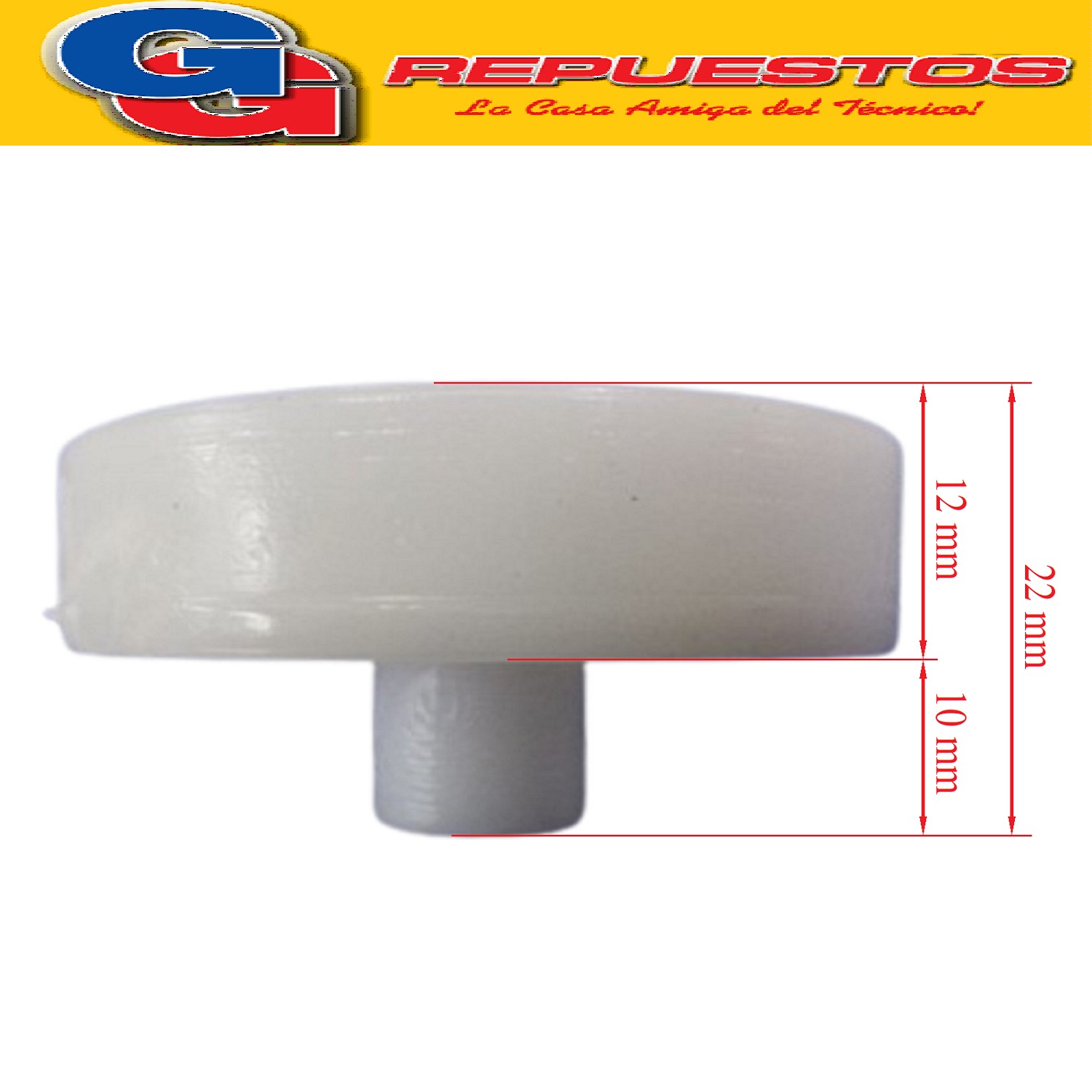 CARDAN ACOPLE MOTOR LICUADORA MONDIAL 39.4 MM DE DIAMETRO
