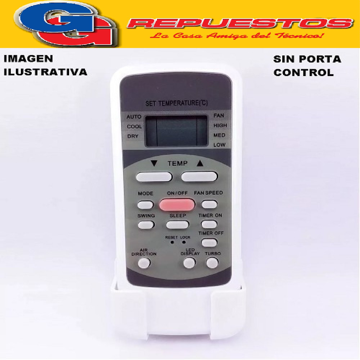 CONTROL REMOTO AIRE ACONDICIONADO SPLIT COMPATIBLE CON ELECTROLUX WHESTINGHOUSE-SURREY CONQUEROR  FRIO SOLO