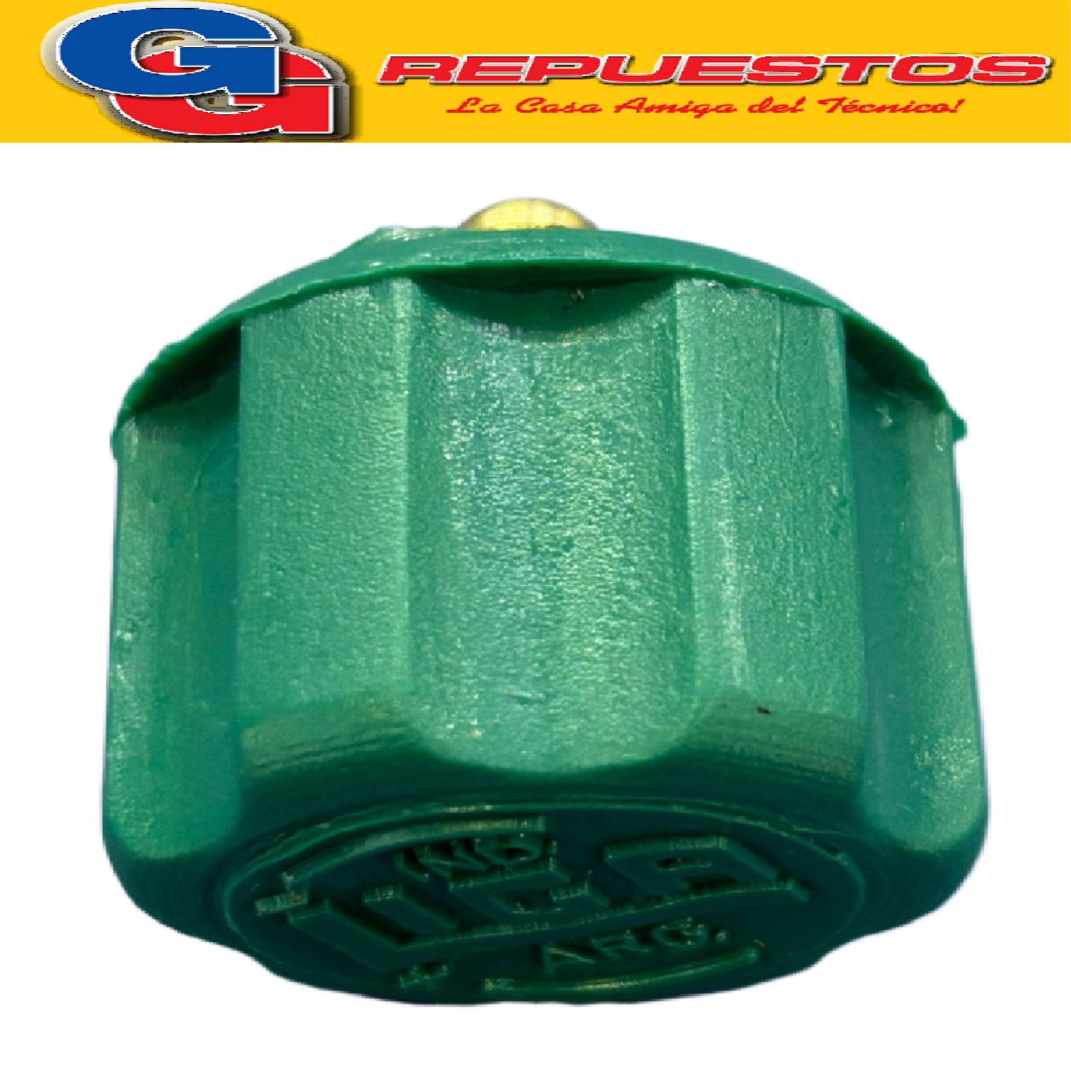 PERILLA PARA VALVULA REGULADORA DE OXIGENO O NITROGENO
 VIE NE EN COLOR VERDE O NEGRO  Y SE ENTREGA SENGUN DISPONIBILIDAD DEL COLOR EN STOCK  ROSCA 5/16 MICRO