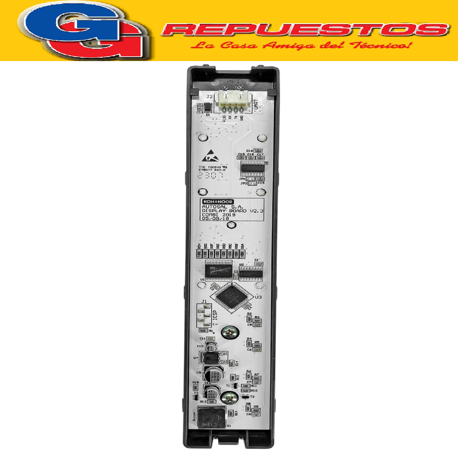 PLACA + DISPLAY PARA HELADERA NO FROST KOHINOOR  KHDF42DI/9  INVERTER KHDA42DI/9	REF.CONG.DUOCOOLING KOHINOOR INVERTER ACERO TK KHD42DI/9 KHDB42DI/9 KHDF42DI/9 PLAQUETA CON PANEL ORIGINAL INVERTER