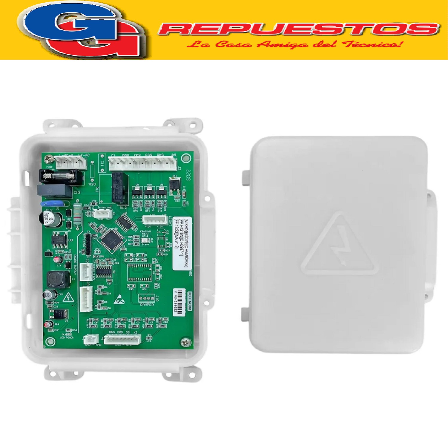 PLACA + DISPLAY PARA HELADERA NO FROST KOHINOOR  KHDF42DI/9  INVERTER KHDA42DI/9	REF.CONG.DUOCOOLING KOHINOOR INVERTER ACERO TK KHD42DI/9 KHDB42DI/9 KHDF42DI/9 PLAQUETA CON PANEL ORIGINAL INVERTER