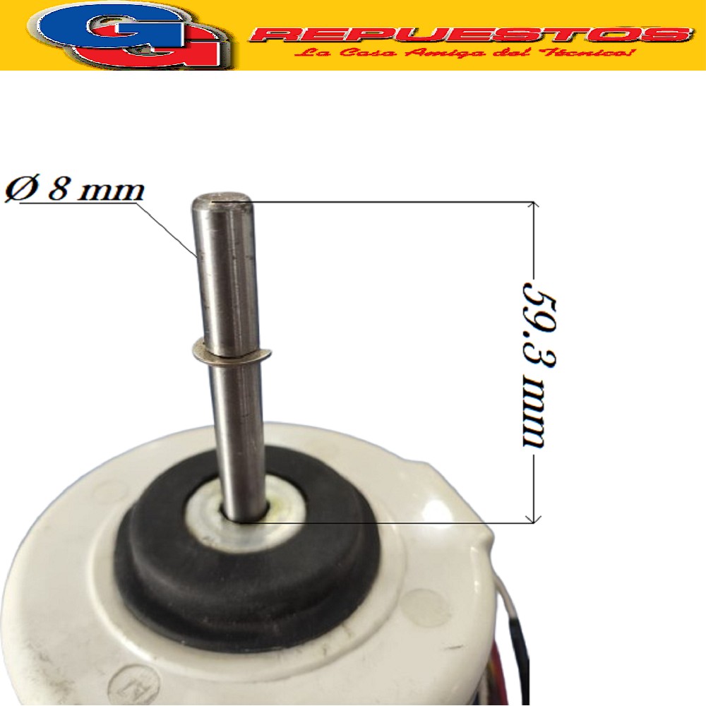 FORZADOR MOTOR EVAPORARADO AIRE ACONDICIONADO YLRA-18-4-0002 -1110 (RPG19E-6) 208-240V 18W 0.18A A CL 4P SENTIDO DE GIRO ANTIHORARIO