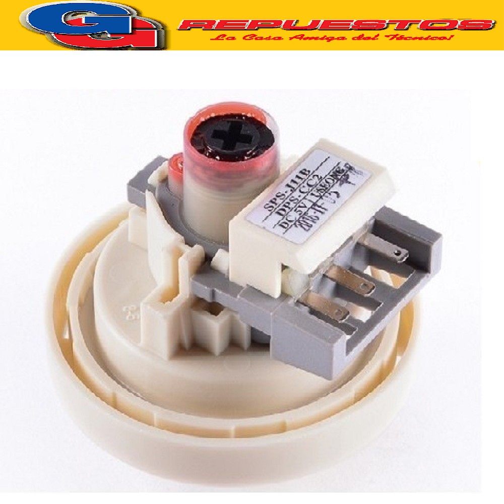 PRESOSTATO ELECTRONICO 1 NIVEL 3 CONTACTOS LAVARROPAS GAFA   GLAV 7500/PRESOSTATO DPS-CC2 ORIGINAL PARA SANYO-DAEWO. Cod.Origen: 2224760 (GAFA) PRESOSTATO DPS-CC2
Produttore: SPS-J11B / DPS-CC2 (USEONG) DC5V 163438