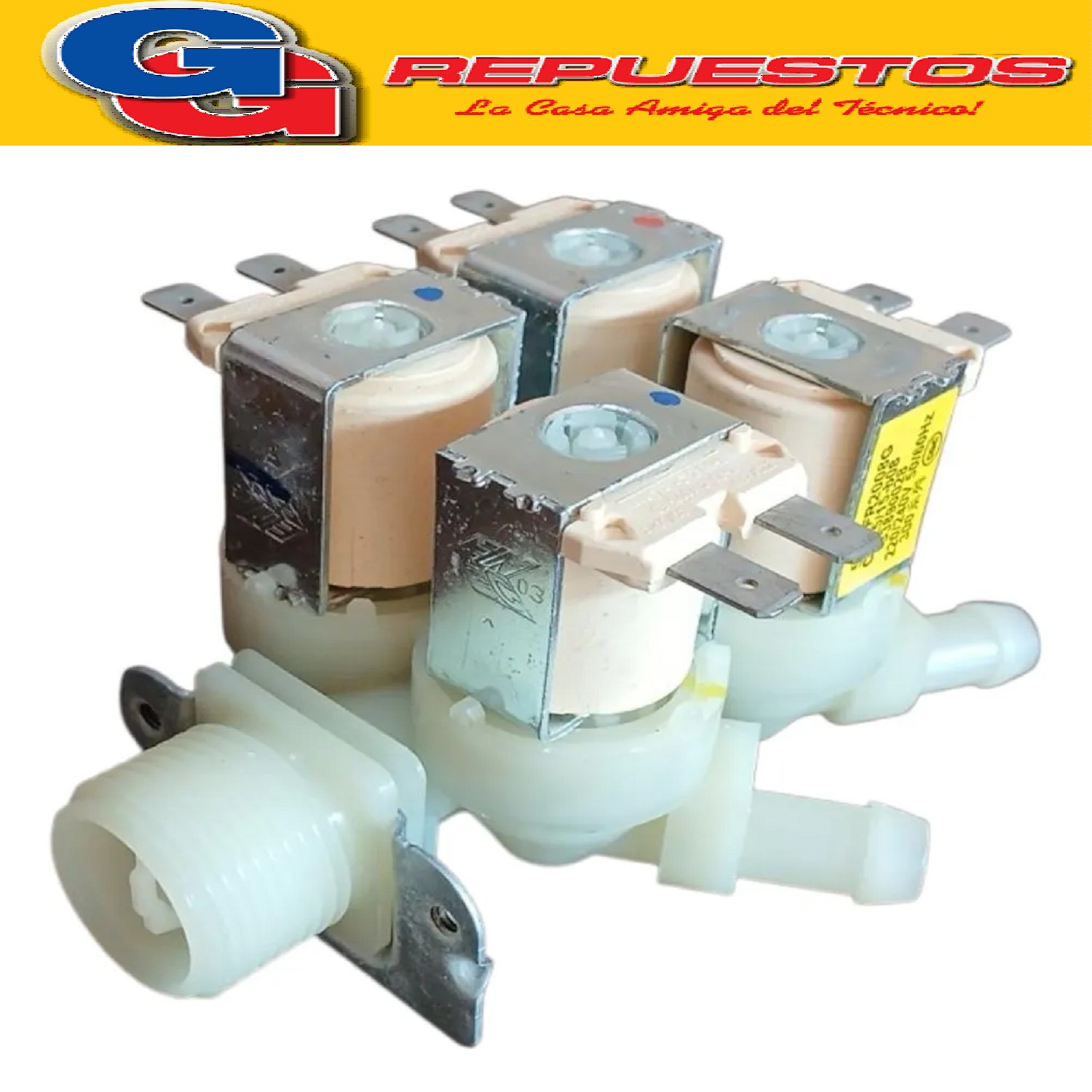 ELECTROVALVULA 4 VIAS 180 PARA LAVASECARROPAS  SAMSUNG / LG  / CANDY VALVULA SOLENOIDE 220V