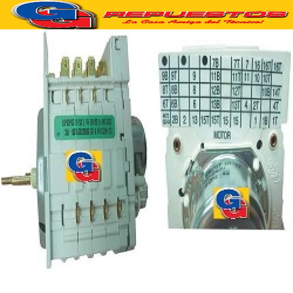 TIMER EATON 4673.04 DREAN 185-188-189 GOLD 196 DREAN EXC.185 -186TC-189 AUTOBALANCE-PATRIOT 616T(MED500 )1052062-EXC-186TC-186TD-188-189-MARSHALL 701052062   EXC.185-186TC-189 -PATRIOT 616T(MED500)-GOLD 196-COVENTRY CTA83 (REMP 4673.02 B02)
Note tecniche: Se adapta a la lavadora DREAN EXCELLENT 188 (MED800) EC4673.01 Con Push Pull o
EC4673.02.
REFORMANDO EL SISTEMA DE ENCENDIDO. DEBIDO A QUE SE ENCIENDE DEL TIMER