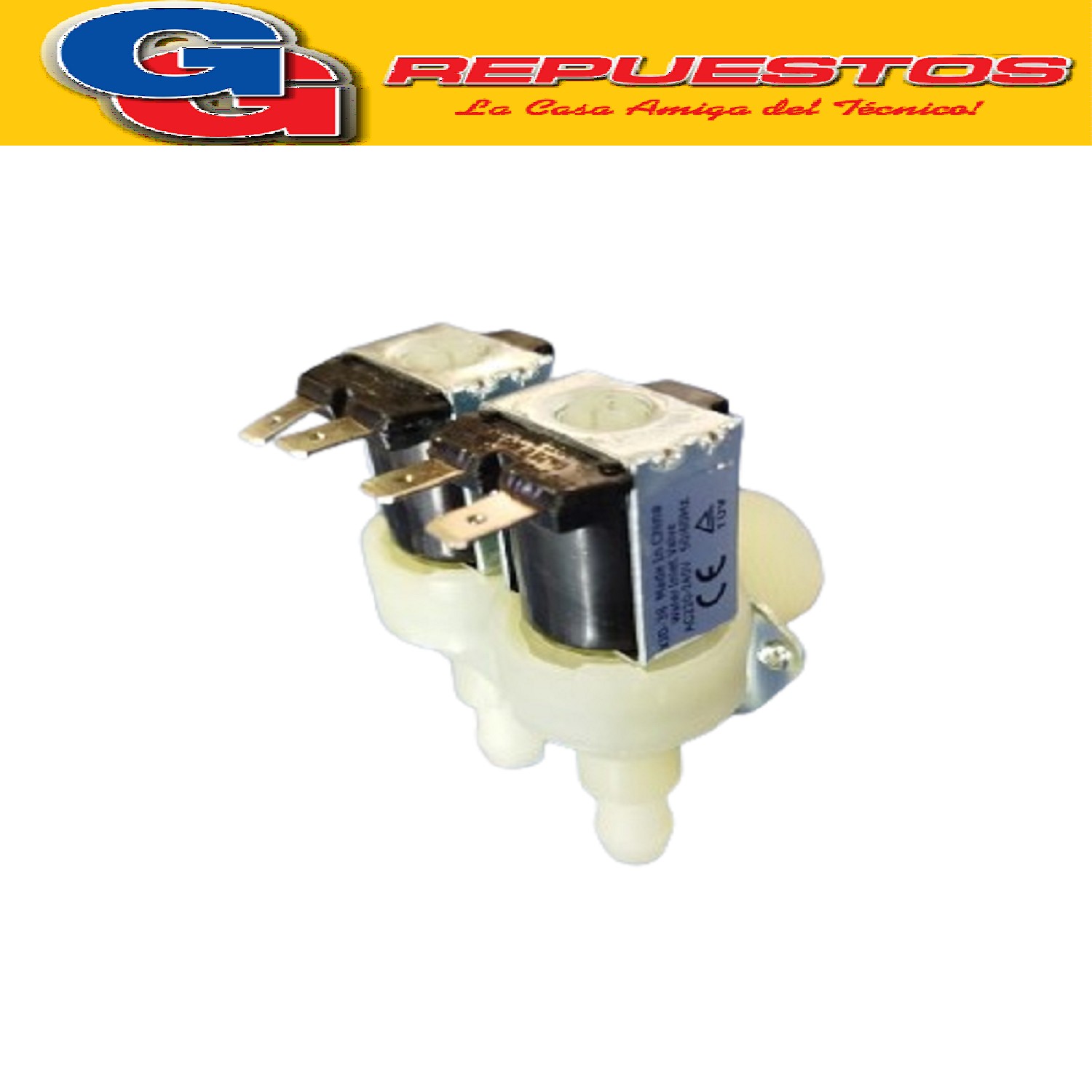 ELECTROVALVULA 2 VIAS 90º  LAVARROPAS DREA FAMILY Y OTROS  - VA EN VARIAS MARCAS Y MODELOS  FAMILY 6 ECO FAMILY 7 MAX
