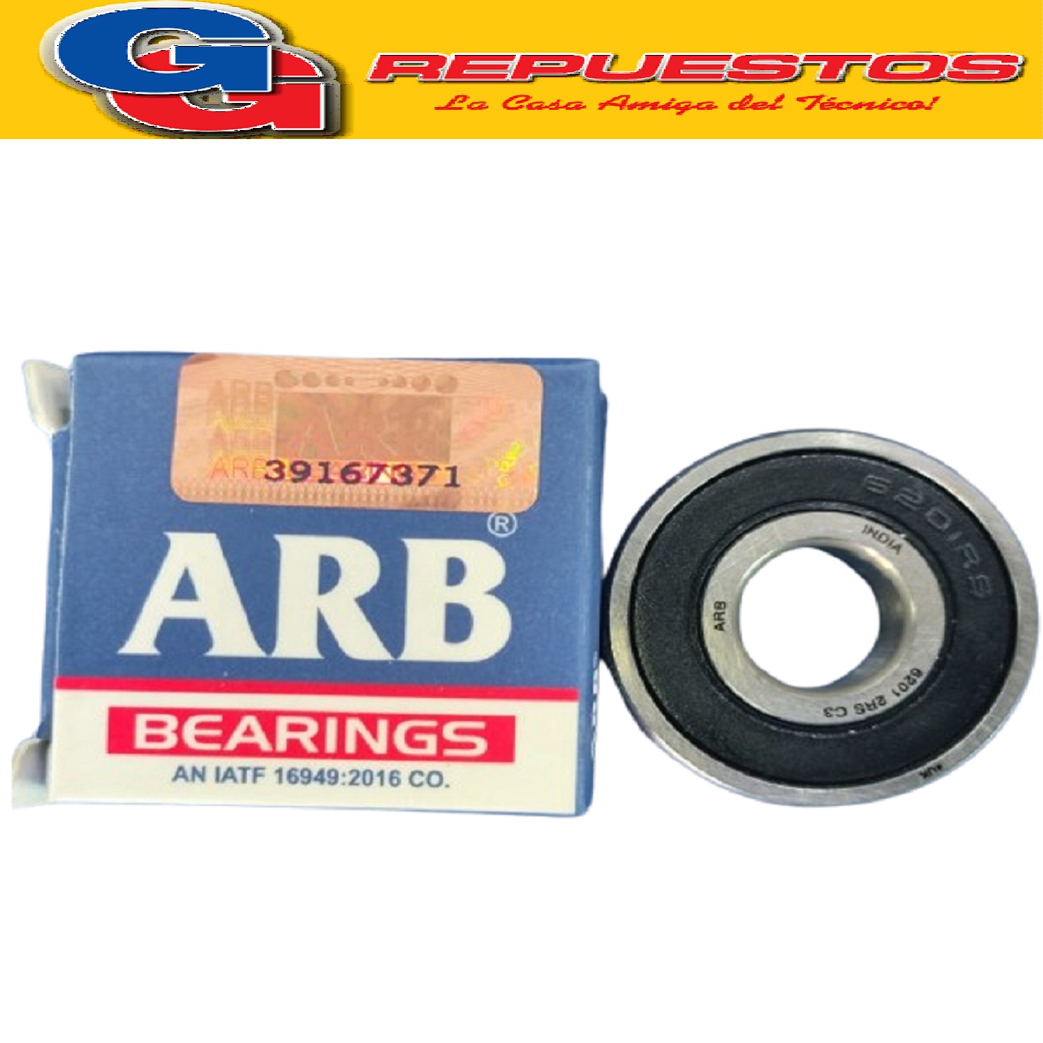 RULEMAN 6201 2RS 12 mm x 32 mm x 10 mm  ARB
