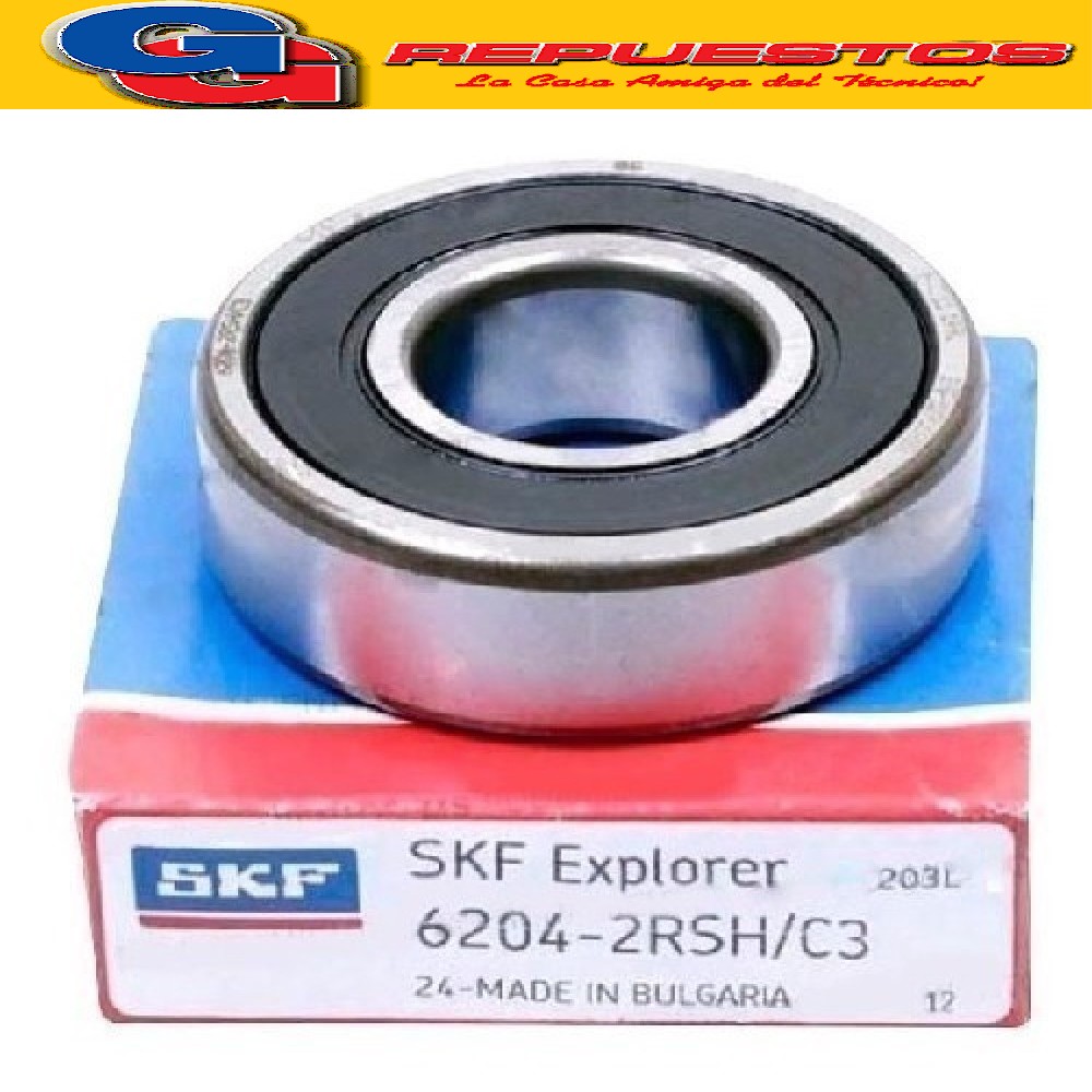 RULEMAN 6204 2RS 20 mm x 47 mm x 14 mm SKF 2RSC3
