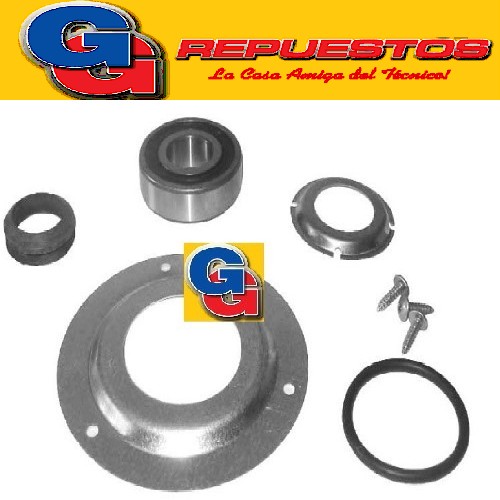KIT RODAMIENTO LADO POLEA LAVARROPAS PARA WHIRLPOOL  AWG050 COMPLETO 050 -AWG052WP-AWG258-AWG284/WP-AWG286WP-AWG458-AWG486-AWG583-AWG286WP-AWG611-AWG686-AWG1065-AWH650-AWH651-AWH66-AWG284 COMPATIBLE CON WHILPOOL ESLABON DE LUJO