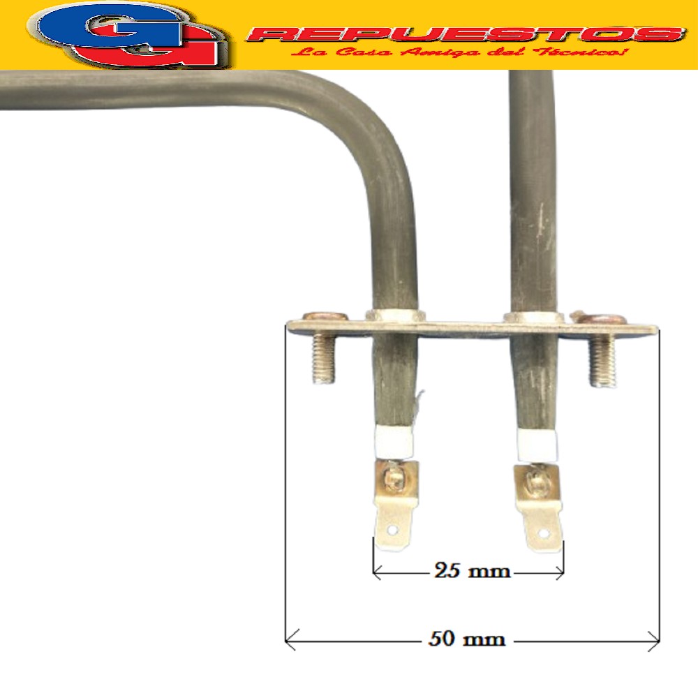 RESISTENCIA HORNO ELECTRICO 220V 1100W CON SOPORTE DE 3 CM   MICROONDAS