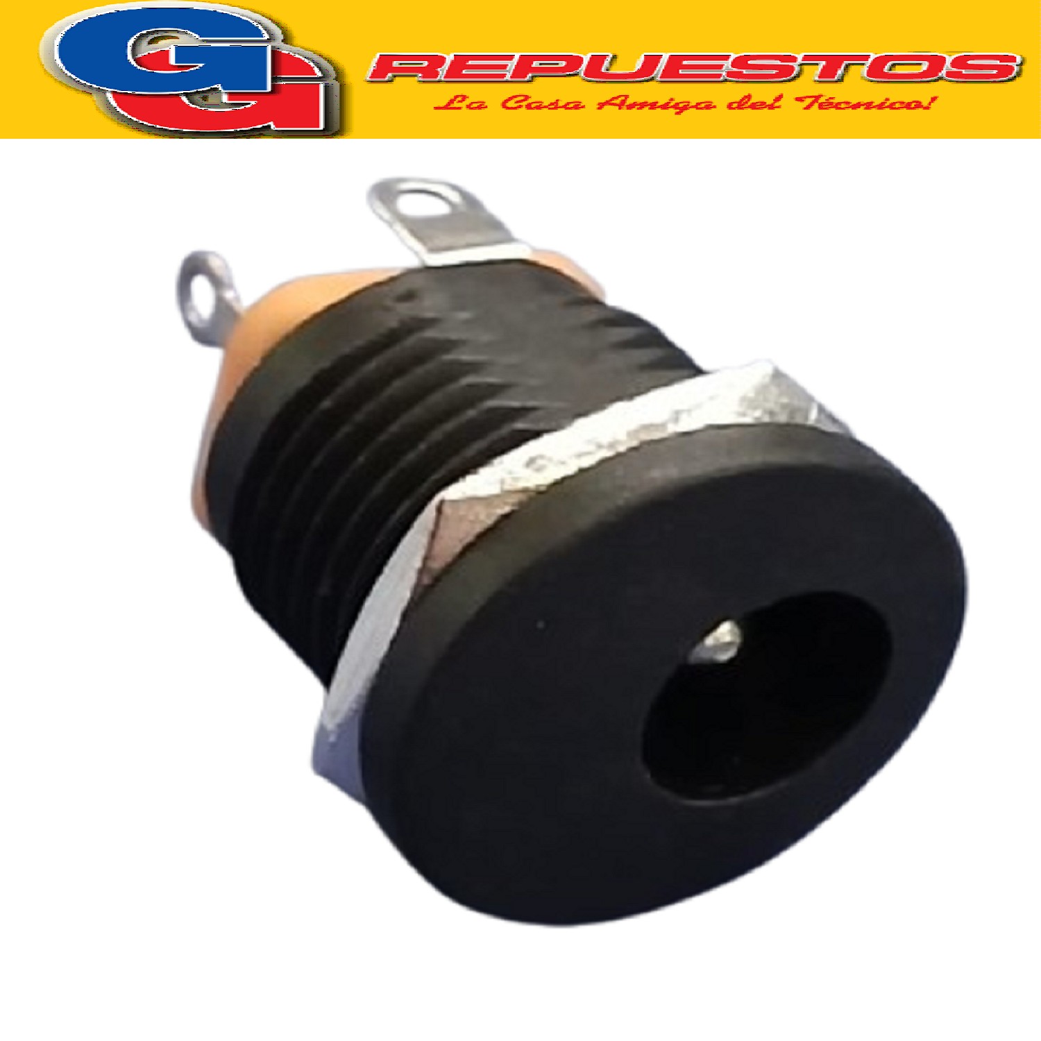 JACK DC 2.1MM P/CHASIS PLASTICO