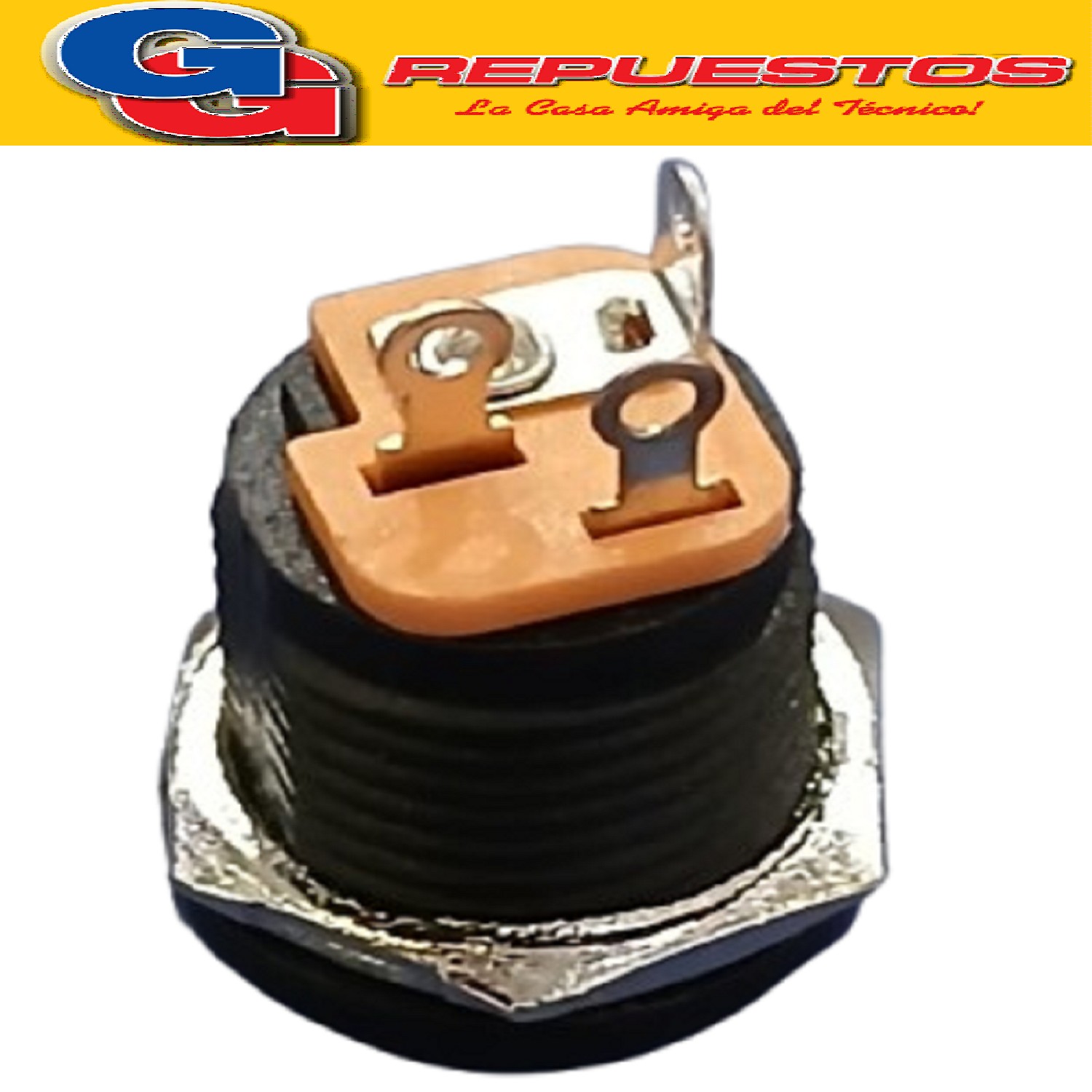 JACK DC 2.1MM P/CHASIS PLASTICO