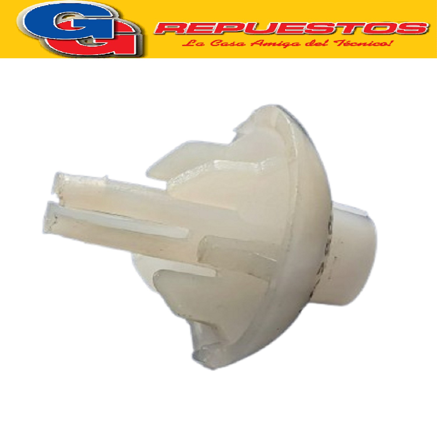 APOYO INFERIOR ( Rotula plastica )  DE VARILLA SUSPENSION AW R680/1/2-CWR600-CWC22B PARA (WHIRLPOOL/CONSUL/ESLABON ORIGINAL) Cod.Origen:480140447693 (WHIRLPOOL)000370140 (WHIRLPOOL ARG.)