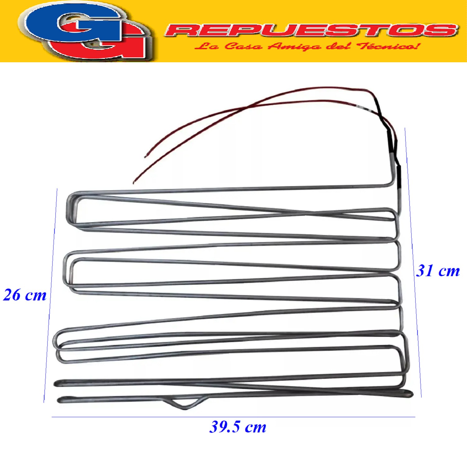 RESISTENCIA ALUMINIO PARA HELADERA PANASONIC NR-BT40  NR-BT4 3 230W 220v ARAGPA200053 NR-BT40, NR-BT41, NR-BT42, NR-BT43. RBR3052