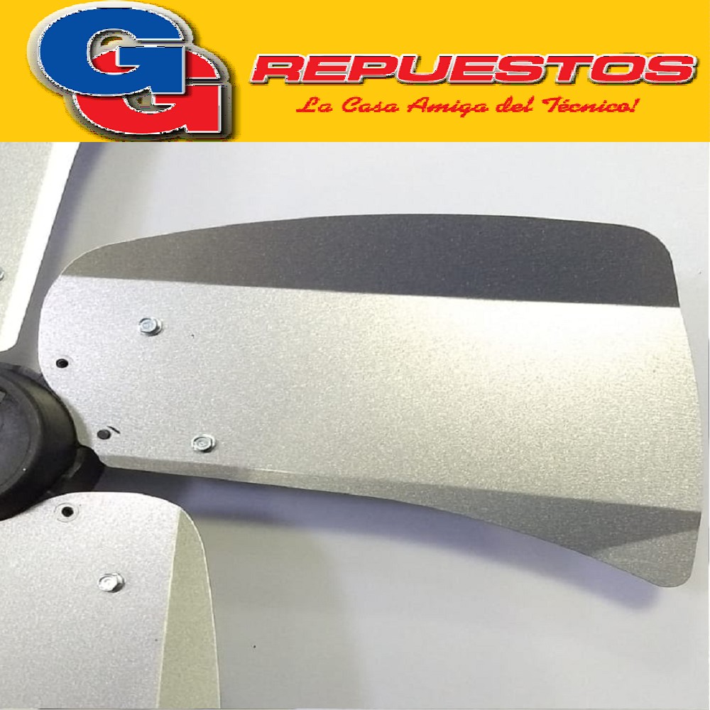 HELICE 20  EJE 12.70 mm VENTILADOR 4 ASPAS METAL CENTRO PLASTICO