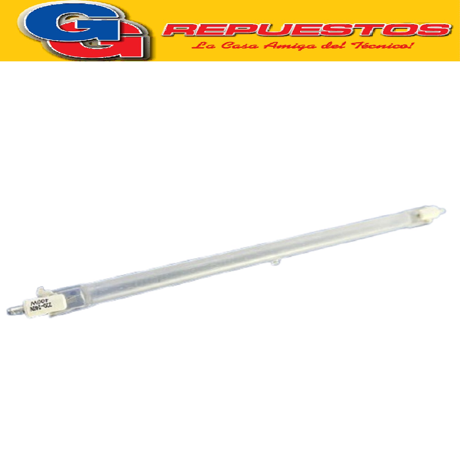 TUBO DE HALOGENO 20 CM  200-240V 400W PARA ESTUFA