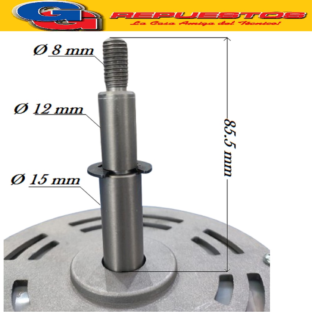 FORZADOR MOTOR CONDESADOR AIRE ACONDICIONADO YDK125-6E  (YDK 125-6E-1) 220-240V 125W 0.912A 50HZ 6P LRA 1.23 SENTIDO DE GIRO ANTIHORARIO