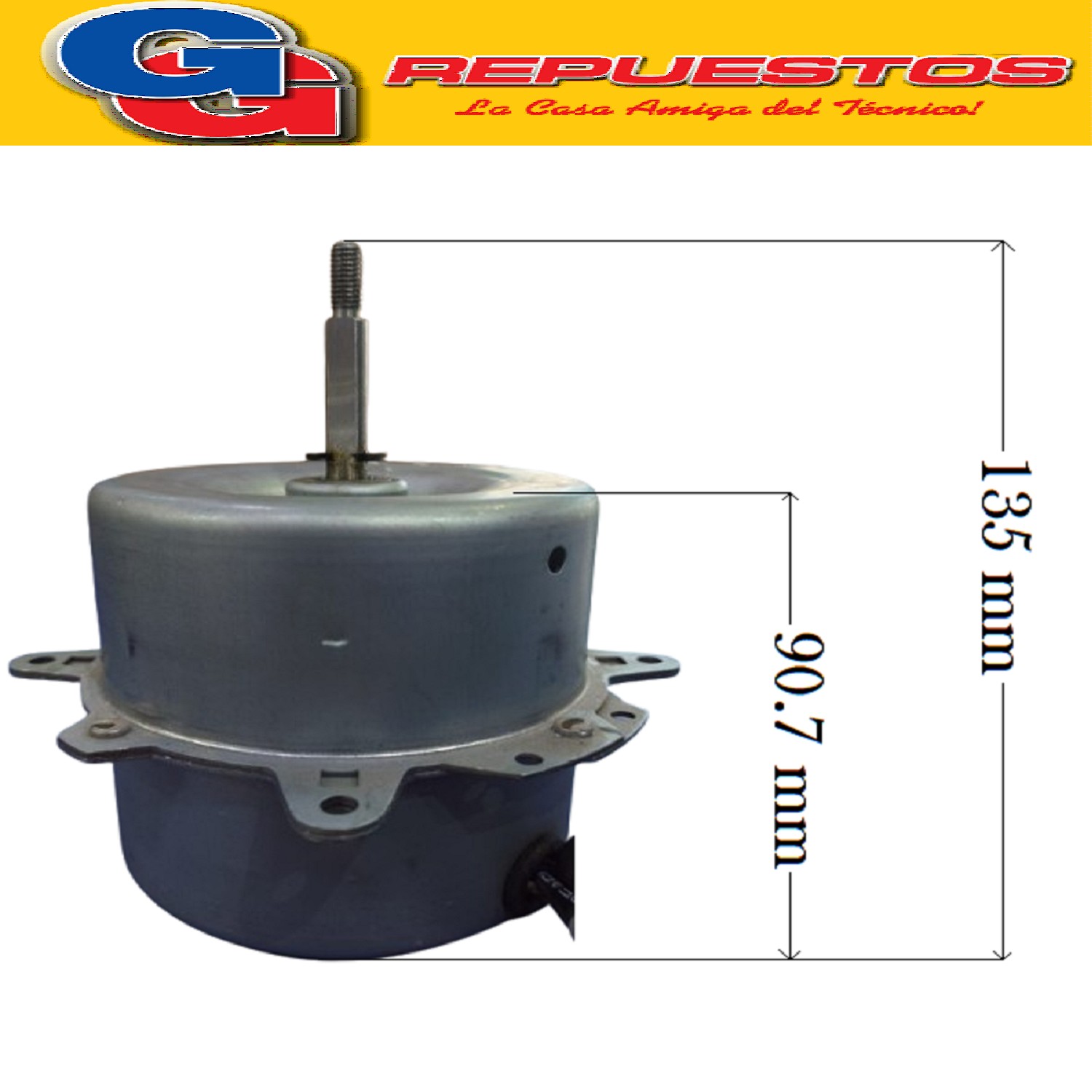 FORZADOR MOTOR AIRE ACONDICIONADO SPLIT YKT-50-4-222L 220V 3 4W 0.59A 4P