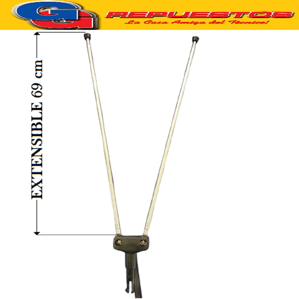 ANTENA TV DOBLE COAXIAL ANT-012