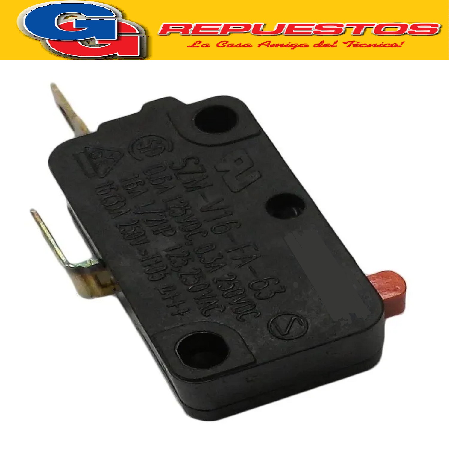 MICROSWITCH NA 2 CONTACTOS 16A 250V VARIOS USOS  SECARROPAS  NORMAL ABIERTO VARIOS USOS - MICRRONDAS .  LAVARROPAS  DREAN FAMILY 066B 066S 096A, 6 ECO, 7MAX, PATRICK LTPK67SB LTPK79SB INTERRUPTOR DE PUERTA LL0080 Cod Origen: WW01F02173