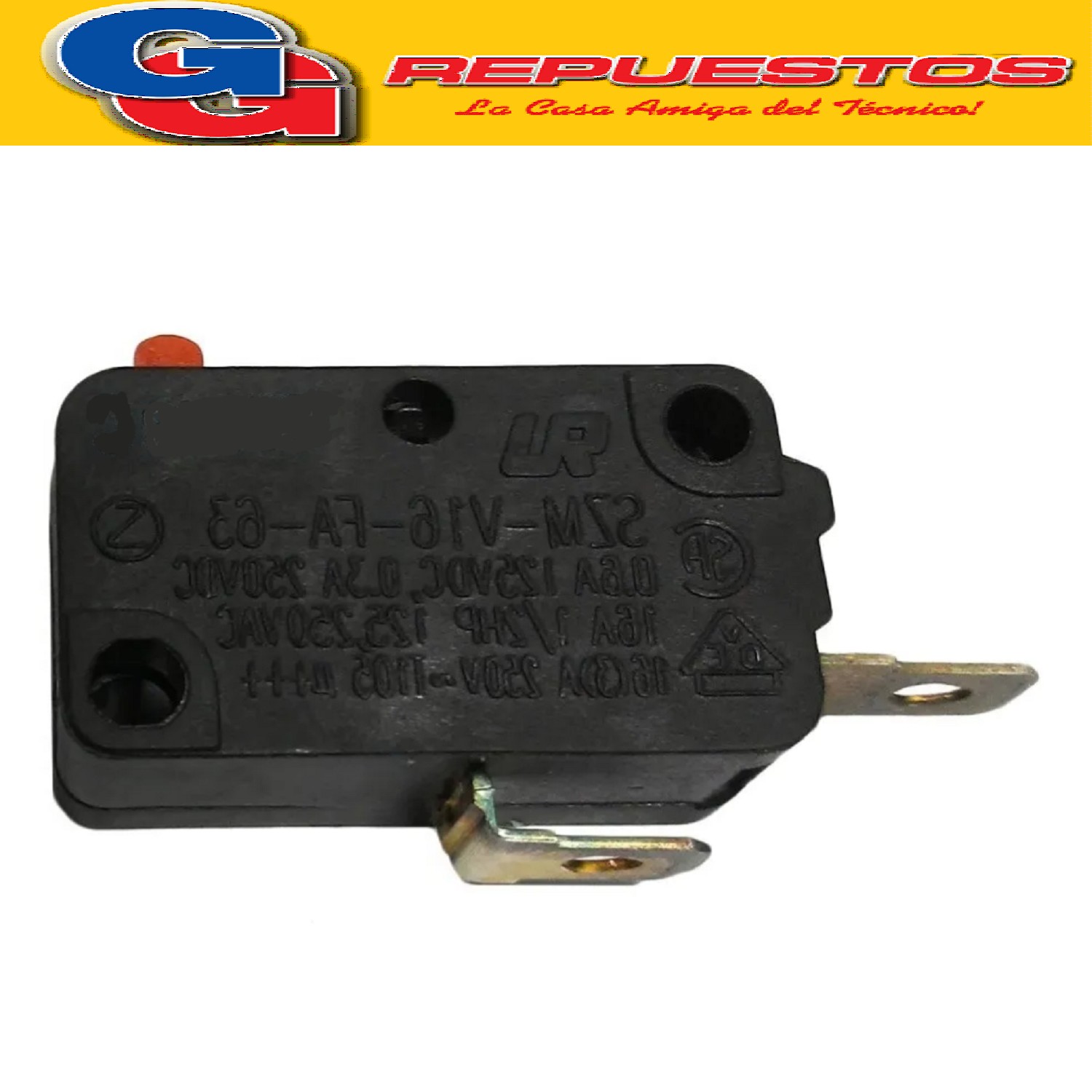 MICROSWITCH NA 2 CONTACTOS 16A 250V VARIOS USOS  SECARROPAS  NORMAL ABIERTO VARIOS USOS - MICRRONDAS .  LAVARROPAS  DREAN FAMILY 066B 066S 096A, 6 ECO, 7MAX, PATRICK LTPK67SB LTPK79SB INTERRUPTOR DE PUERTA LL0080 Cod Origen: WW01F02173
