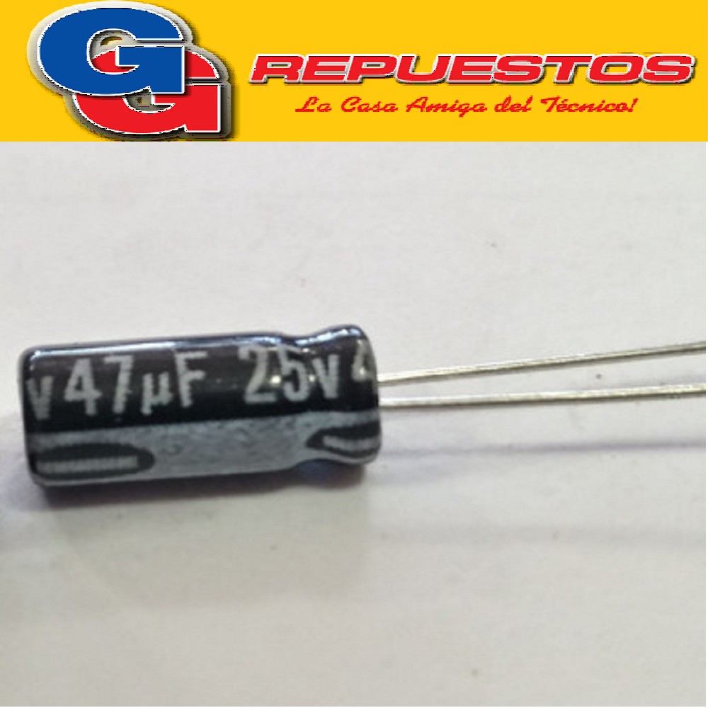 CAPACITOR ELECTROLITICO 4.7uFX25V MINI