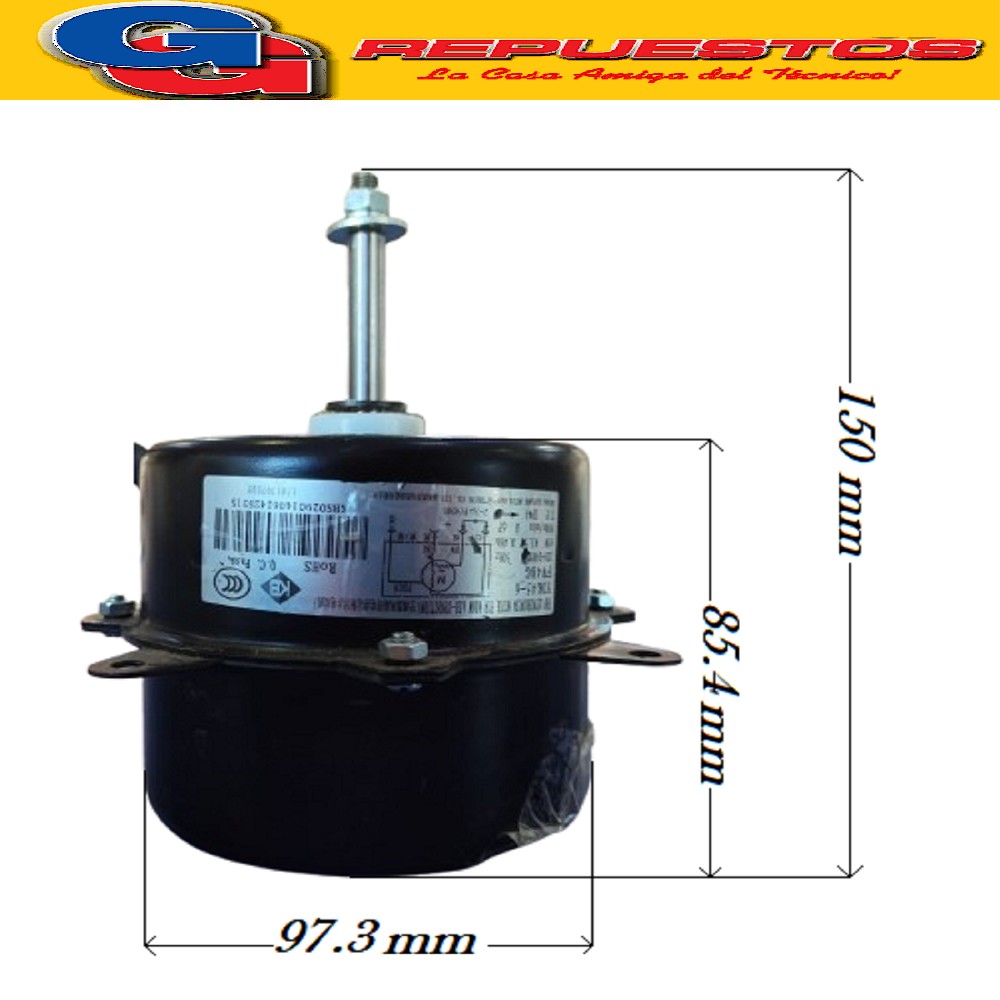 FORZADOR MOTOR CONDENSADOR AIRE ACONDICIONADO YDK45-6