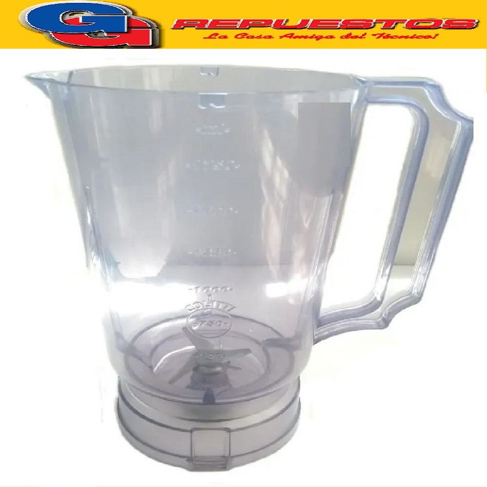 VASO LICUADORA COMPATIBLE CON YELMO 2226 ARMADO CON CARDAN Y CUCHILLAY TAPA