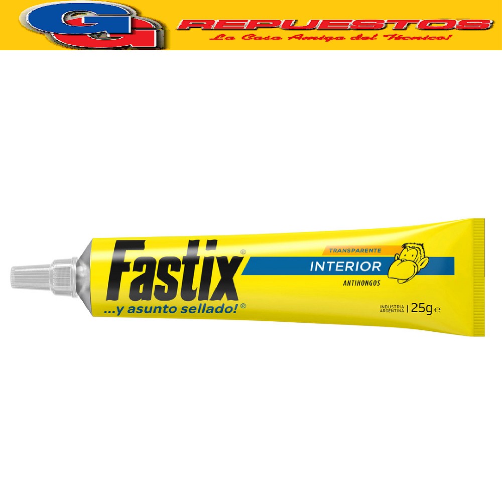 FASTIX 25 Grs TRANSPARENTE SILICONA