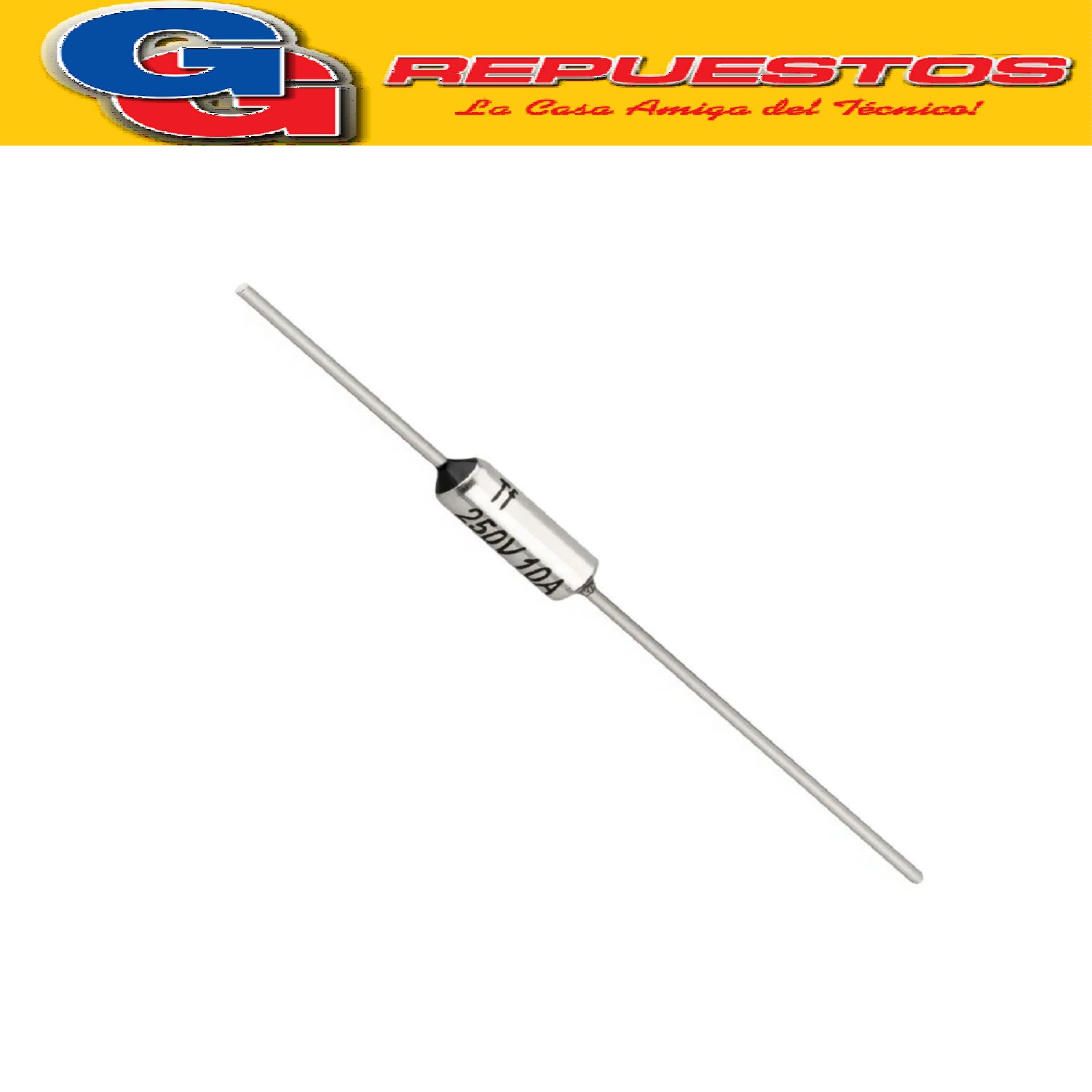 FUSIBLE TERMICO 96ºC 10A 250V DIODO