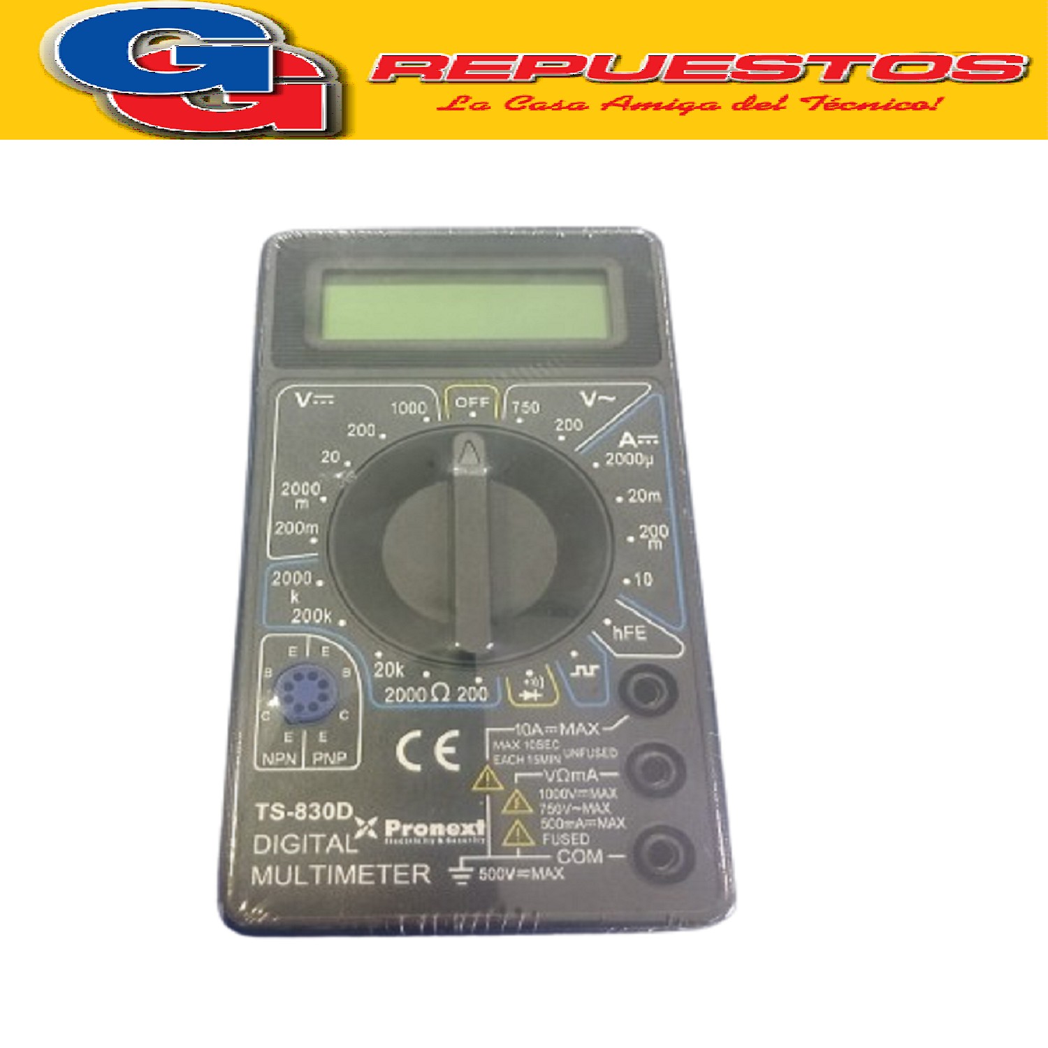 TESTER DIGITAL DT820D-DT830D-TS830D