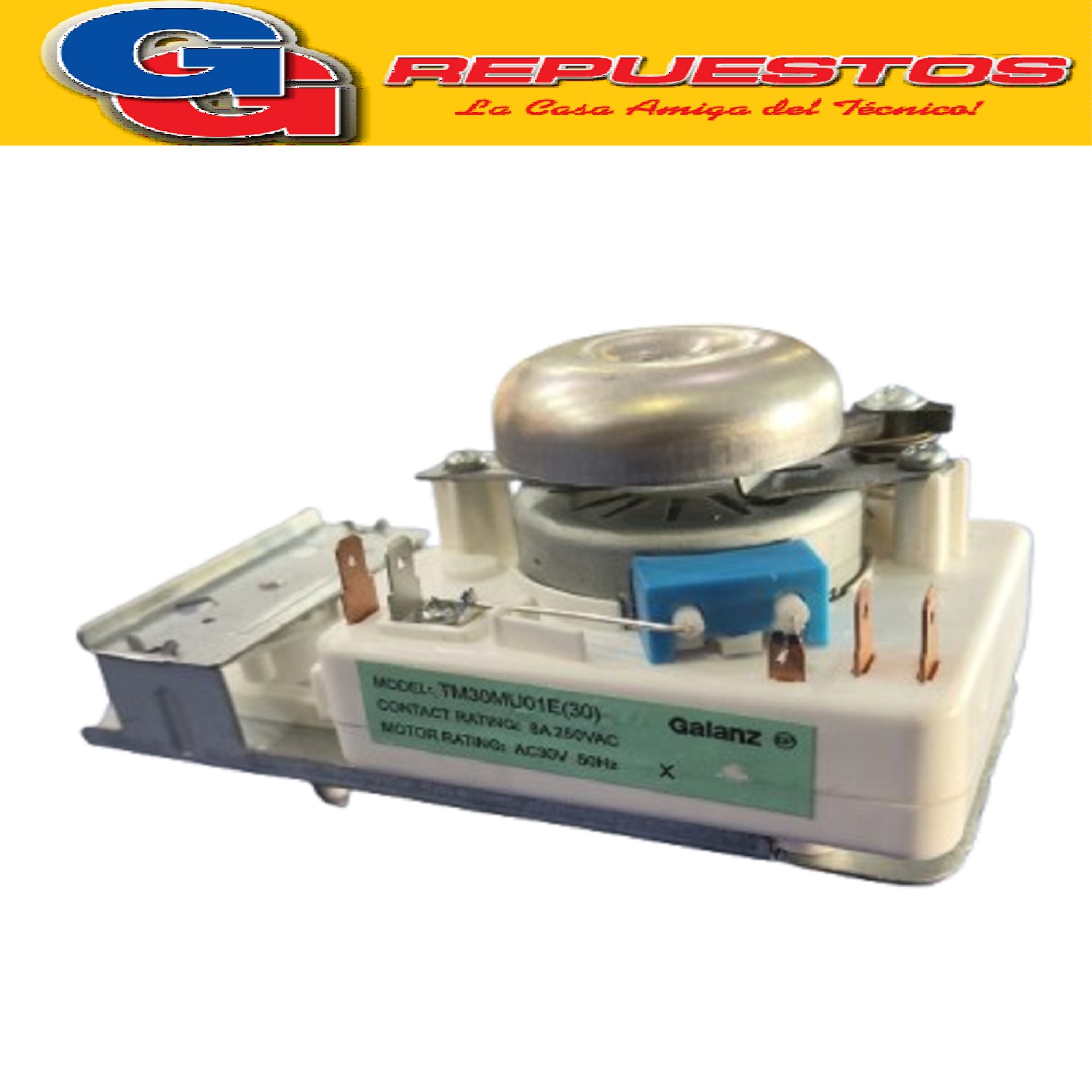 TIMER MICROONDAS GALANZ TM30MU1E(30) 220V 8A
20