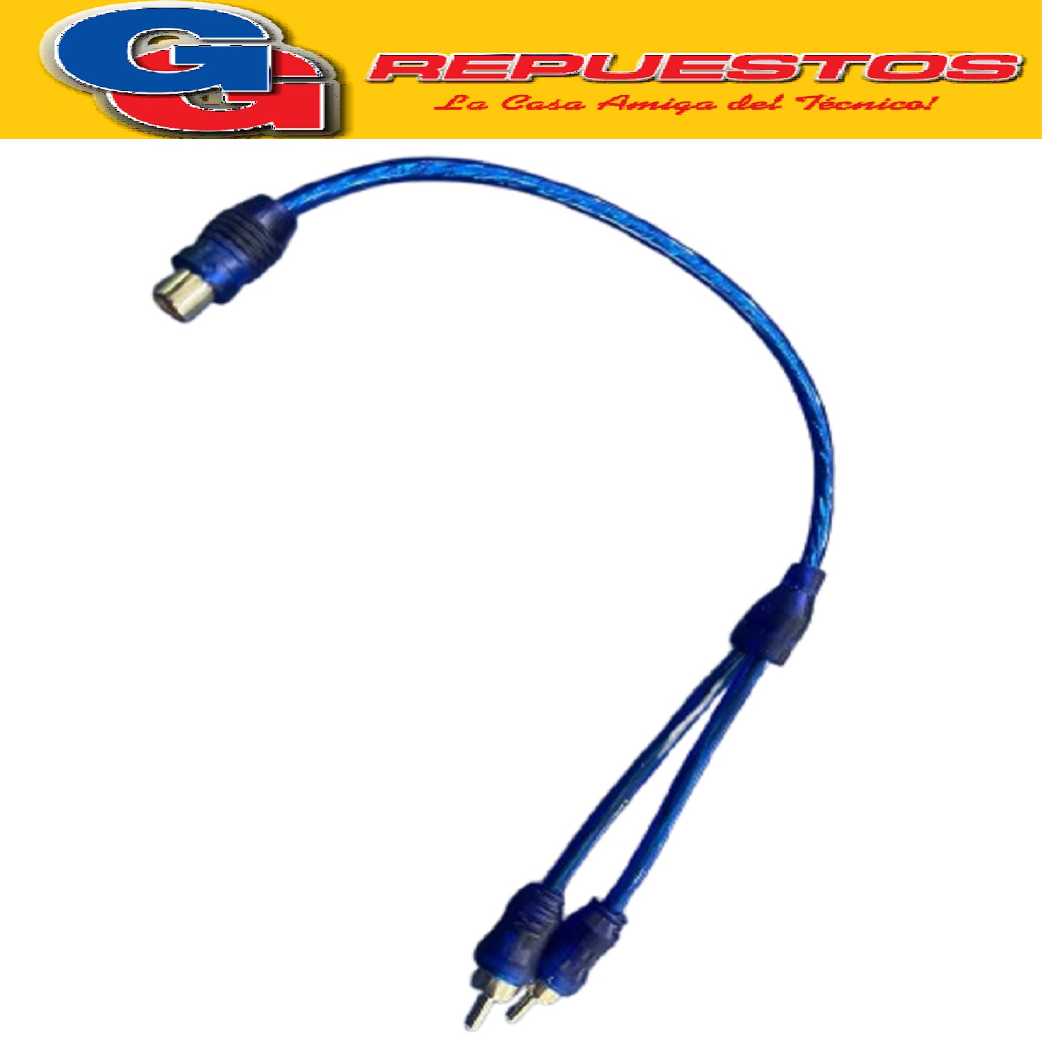 CABLE S/OXIGENO (Y) 2 RCA MACHO A 1RCA HEMBRA LARGO 0.30CM