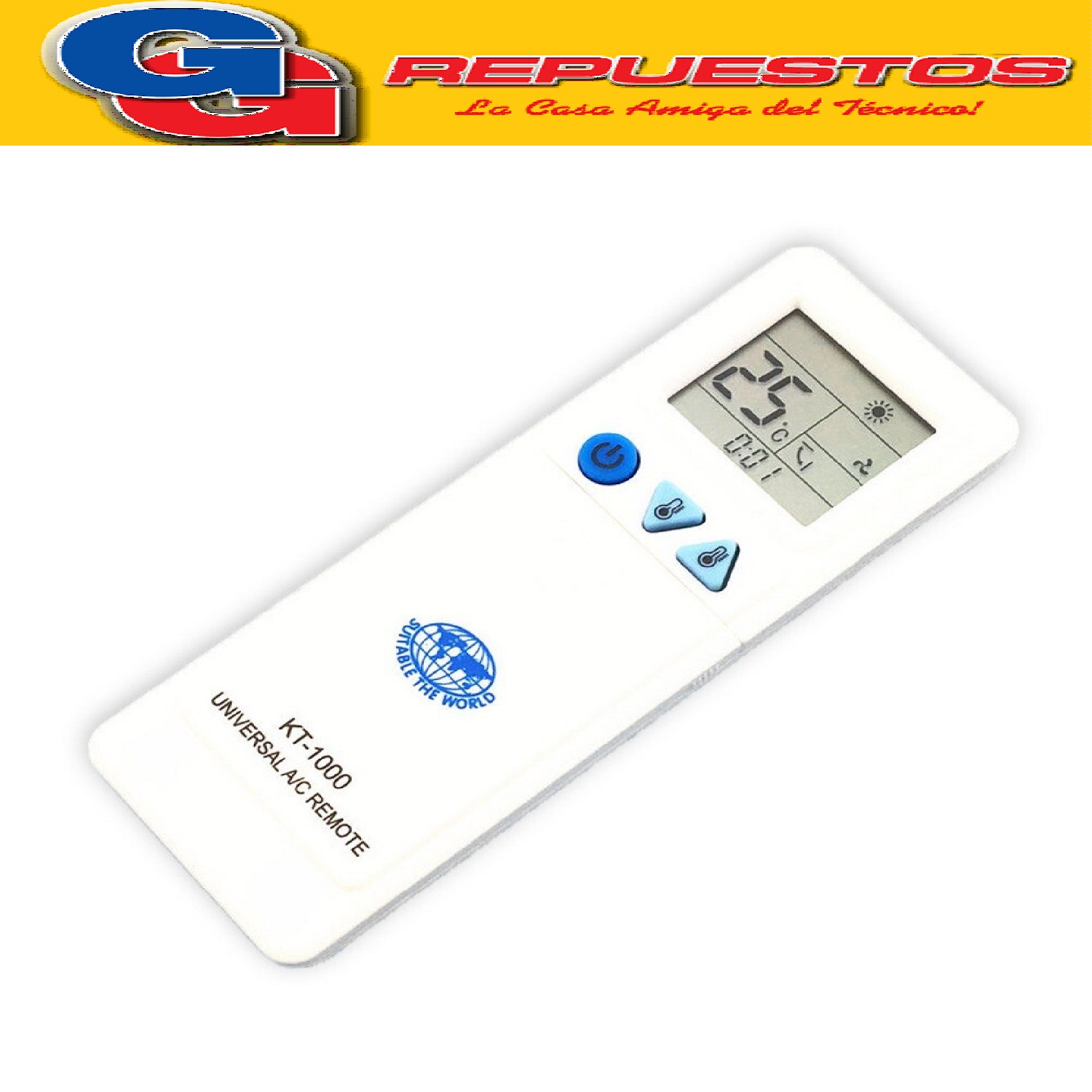 CONTROL REMOTO AIRE ACONDICIONADO KT-1000  UNIVERSAL
